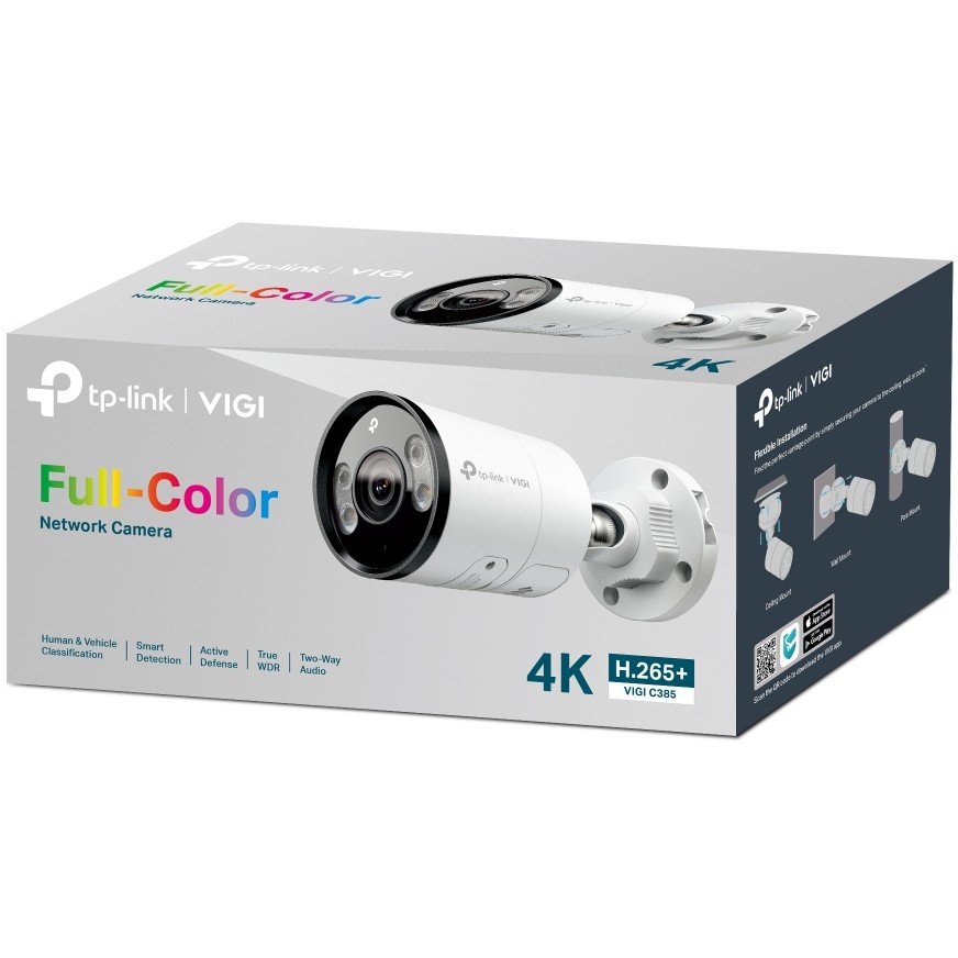 TP-Link Omada IPCam VIGI C385(4mm) 8MP Full-Color Bullet