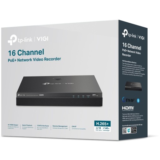 TP-Link Omada IPCam VIGI NVR2016H-16MP 16 Channel PoE+