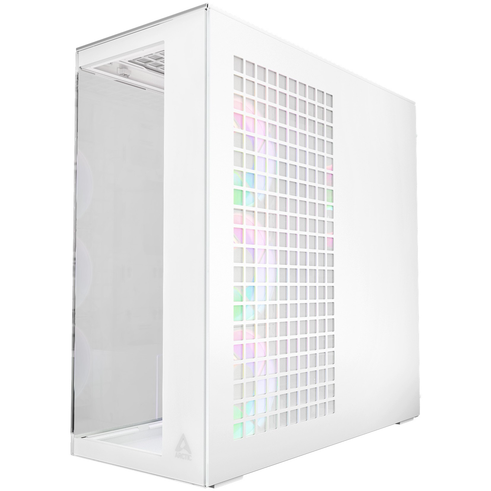 Arctic Xtender (White) transparent window w/o GPU vertical mount