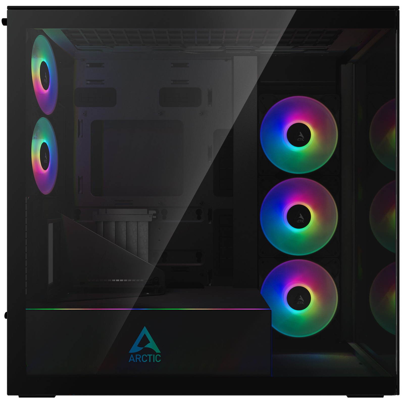 ARCTIC Geh Xtender Mirror Black w.GPU vertical mount