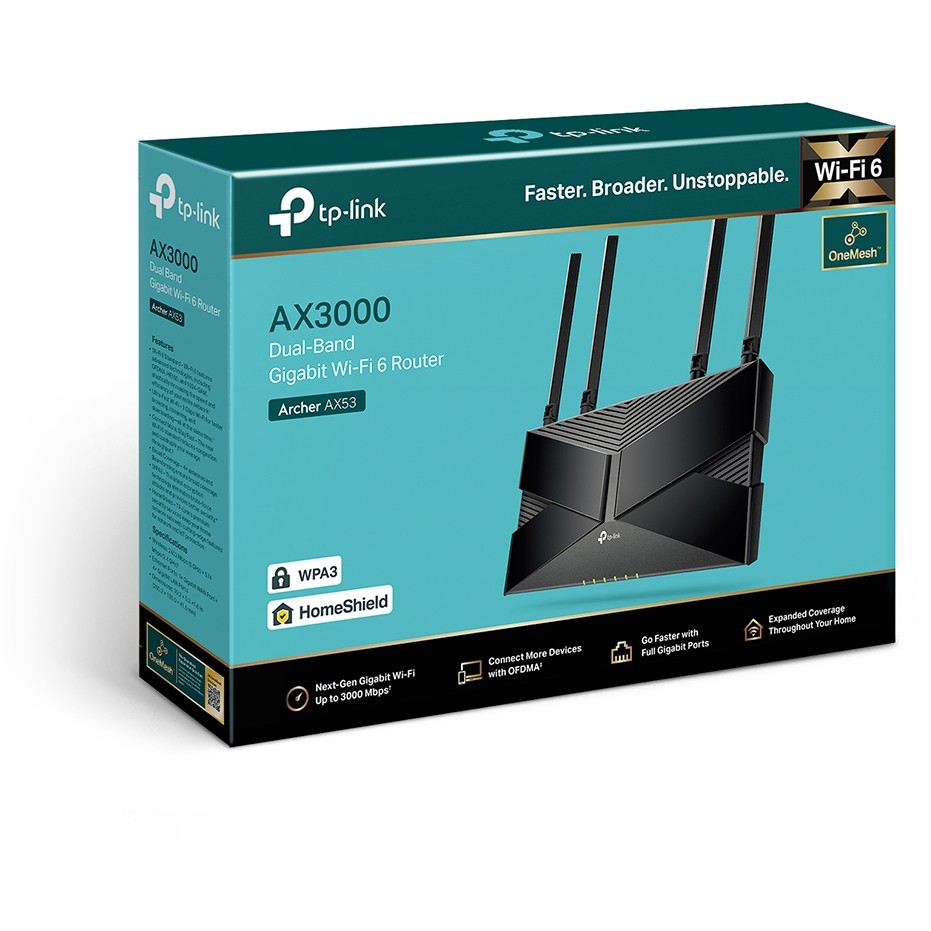 TP-Link Archer AX3000 Dual Band Gigabit Wi-Fi 6 Router