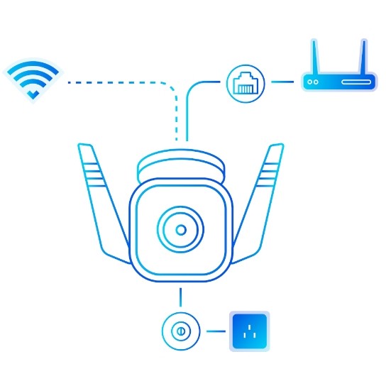 TP-Link Tapo Wi-Fi-Sicherheitskamera für den Außenbereich
