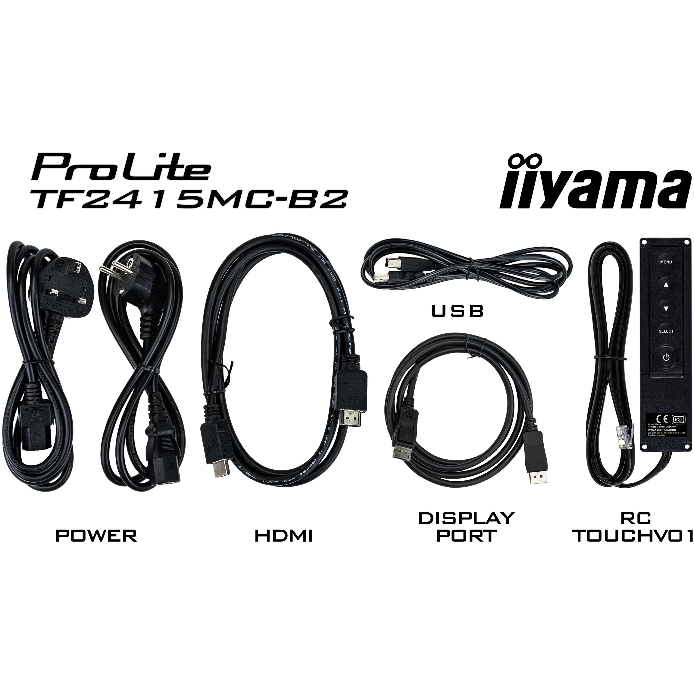 IIYAMA 60.5cm (23,8) TF2415MC-B2  16:9   M-Touch HDMI+DP