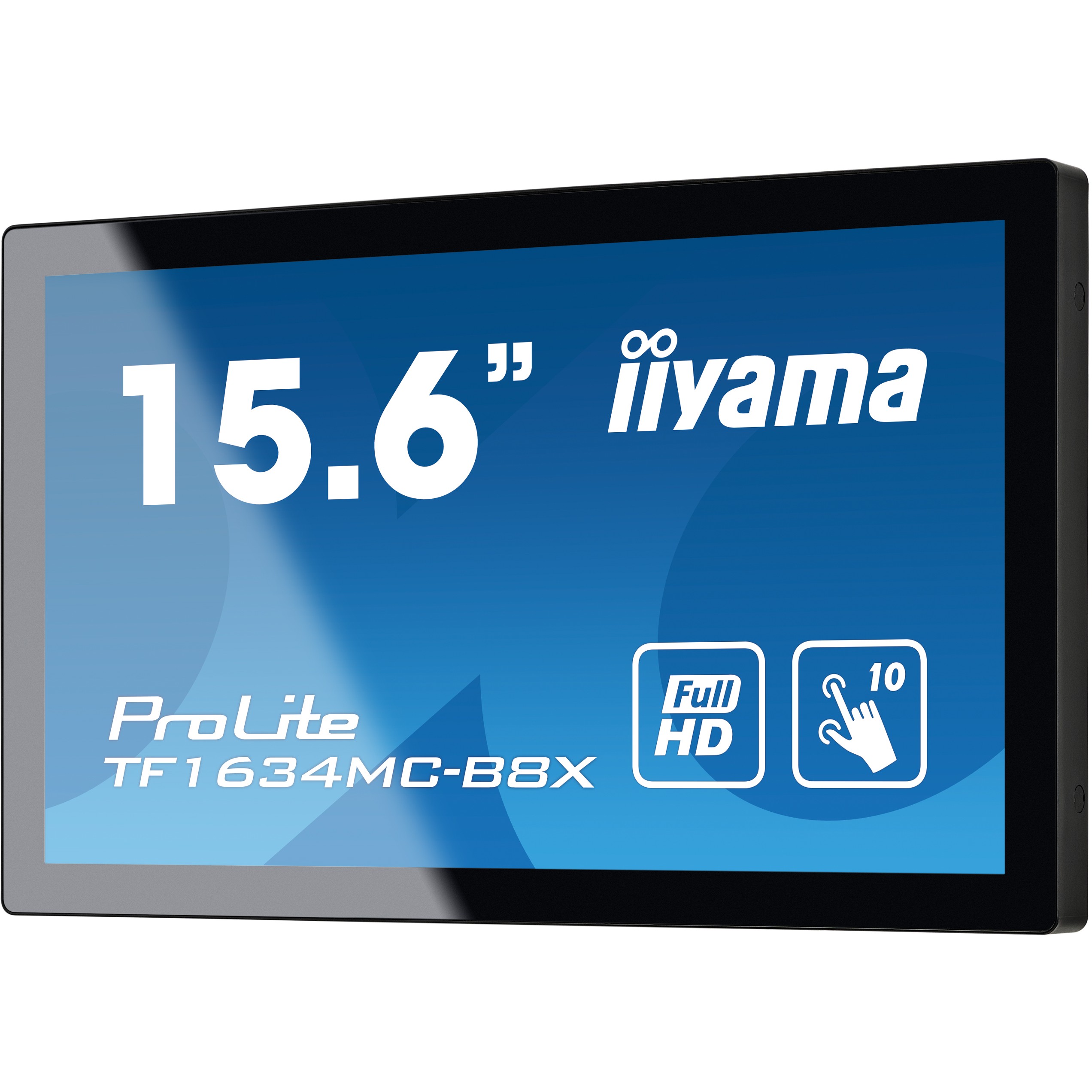 iiyama ProLite TF1634MC-B8X Computerbildschirm 39,6 cm (15.6) 1920 x 1080 Pixel Full HD LED Touchscreen Multi-Nutzer Schwarz