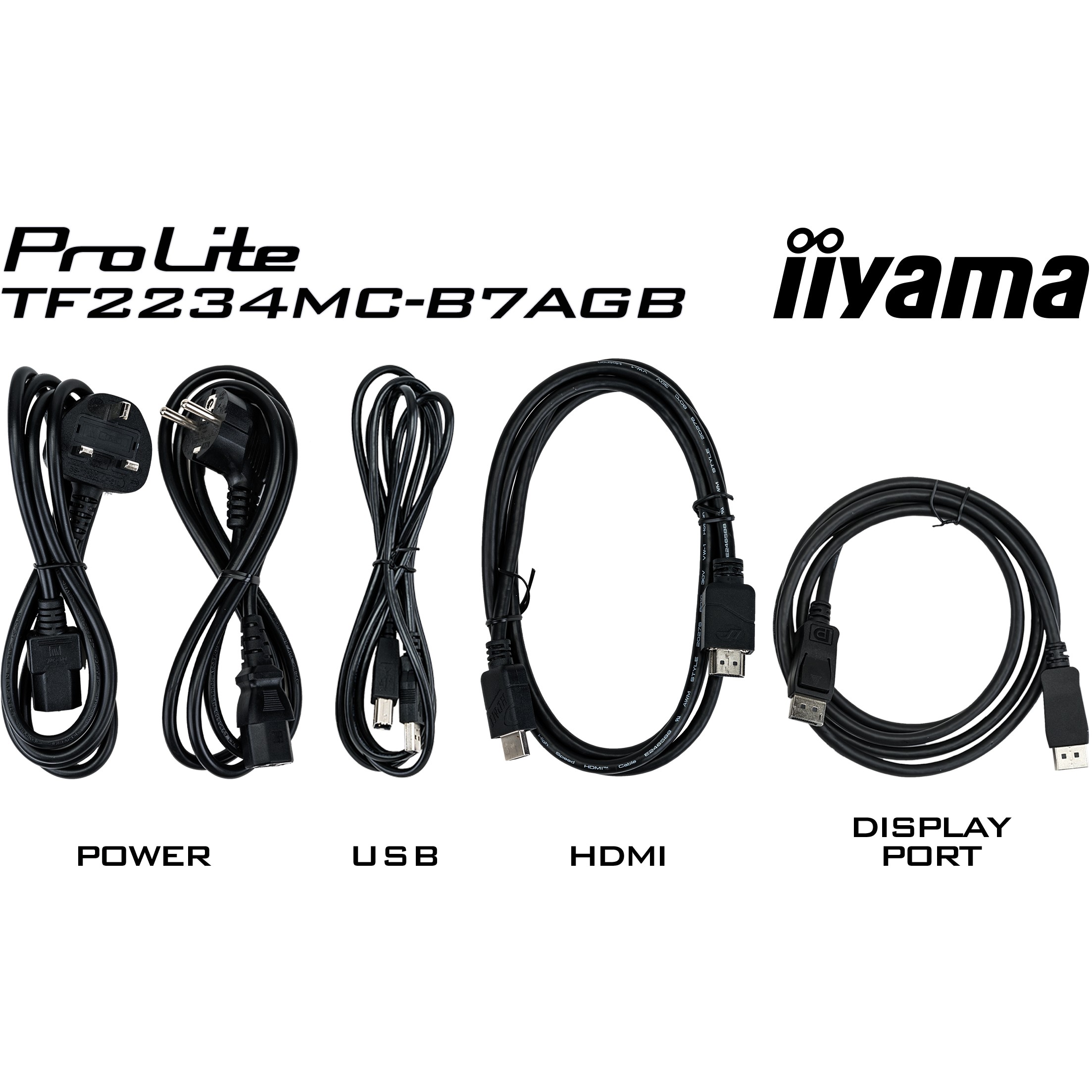 iiyama ProLite TF2234MC-B7AGB Computerbildschirm 54,6 cm (21.5) 1920 x 1080 Pixel Full HD LED Touchscreen Multi-Nutzer Schwarz
