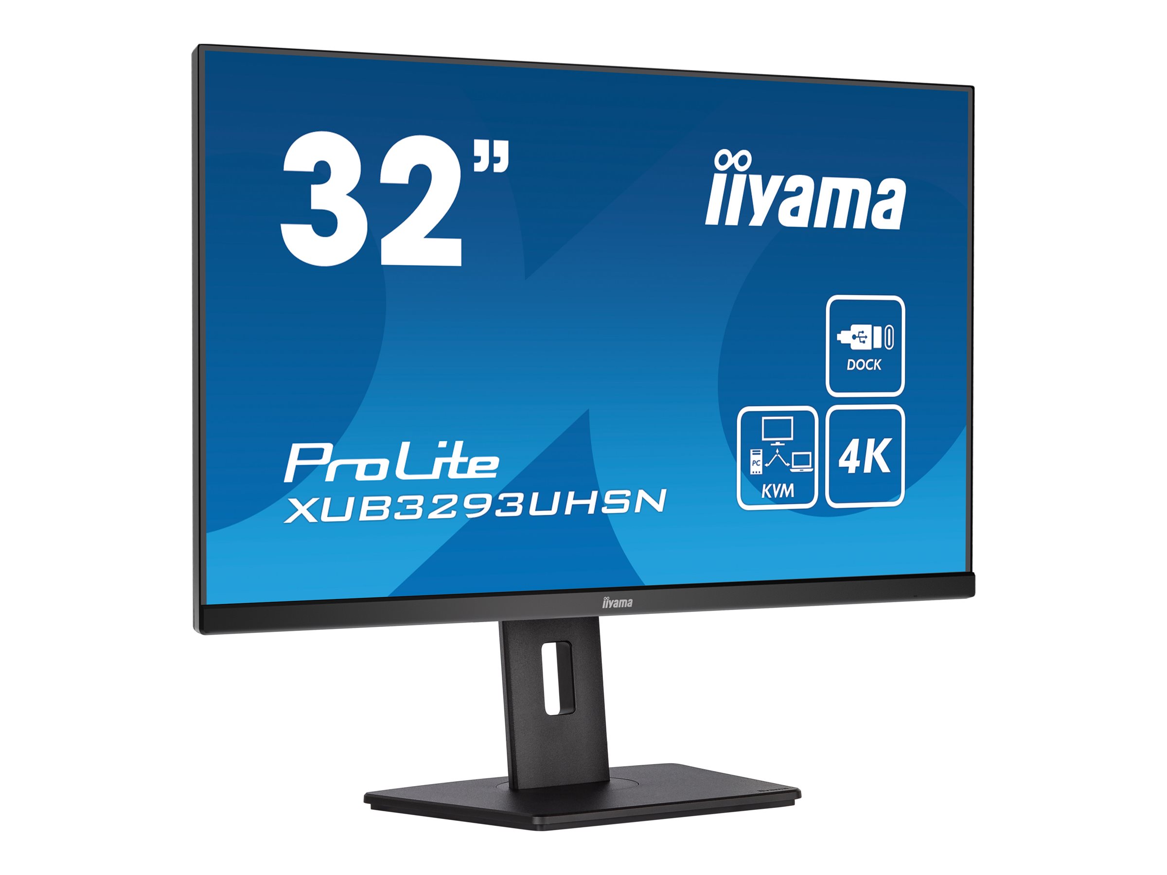 81.3cm/32'' (3840x2160) iiyama LCD Business XUB3293UHSN-B5 IPS 4ms HDMI DisplayPort USB-C UHD Black