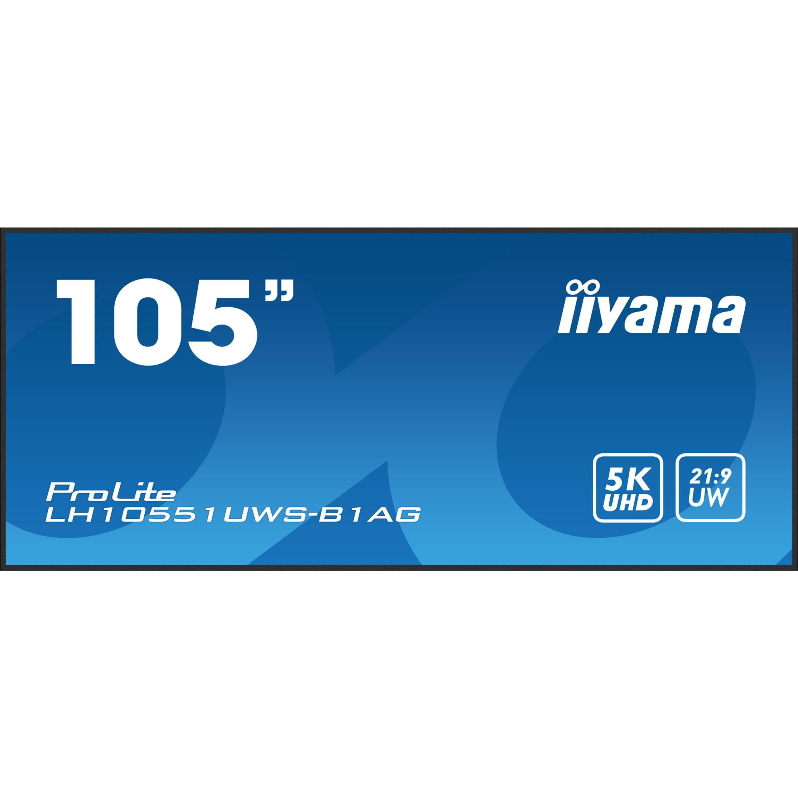 iiyama LH10551UWS-B1AG Signage-Display Digital Signage Flachbildschirm 2,66 m (104.7) LED 500 cd/m² UltraWide Full HD Schwarz 24/7