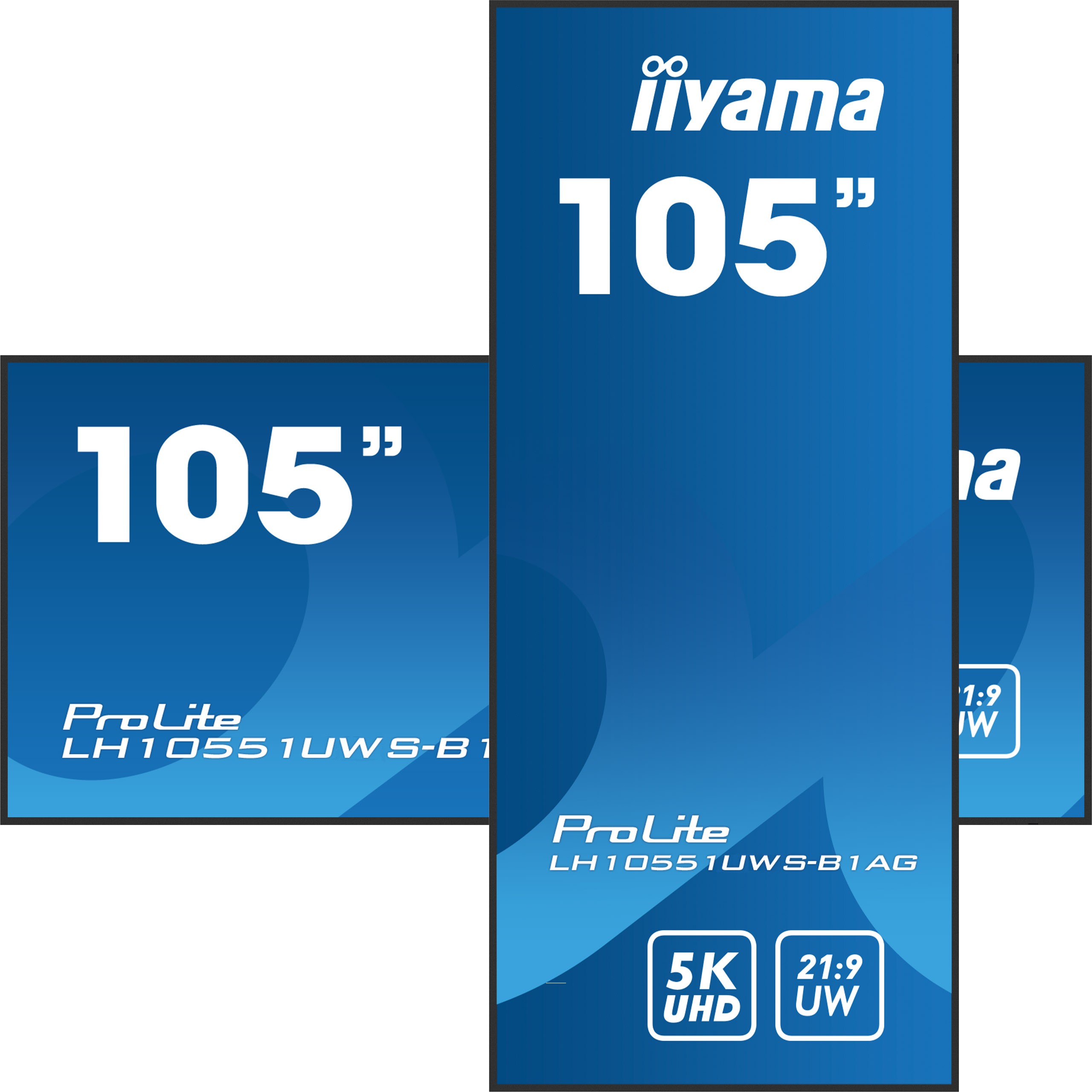 iiyama LH10551UWS-B1AG Signage-Display Digital Signage Flachbildschirm 2,66 m (104.7) LED 500 cd/m² UltraWide Full HD Schwarz 24/7