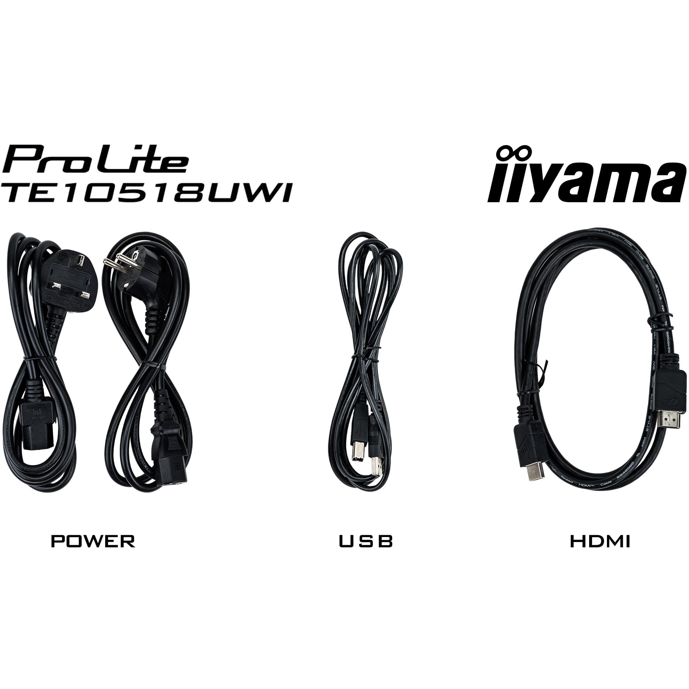 iiyama TE10518UWI-B1AG Signage-Display Digitale A-Platine 2,67 m (105) LED WLAN 450 cd/m² 5K Ultra HD Schwarz Touchscreen Eingebauter Prozessor Android 24/7