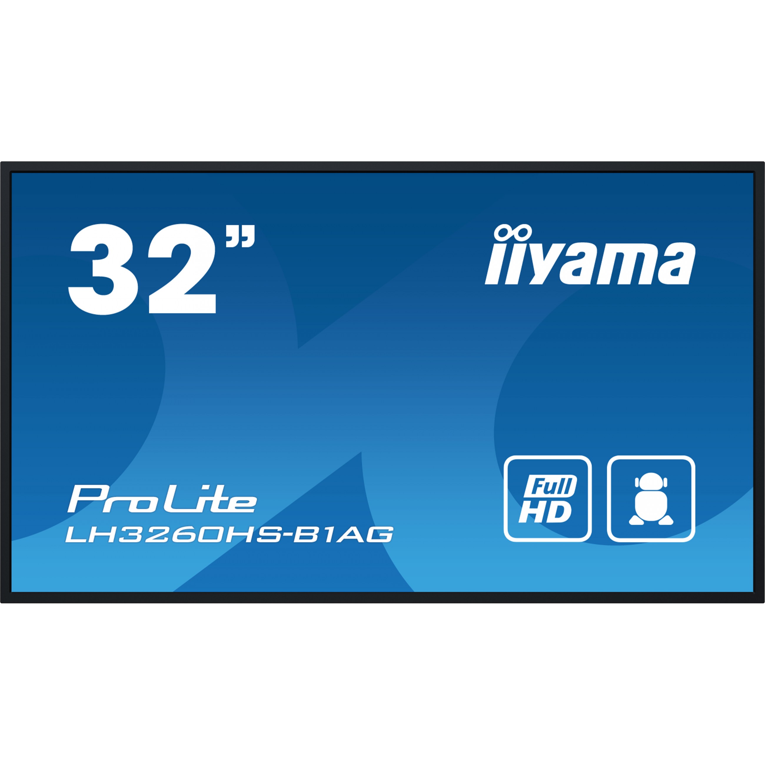 iiyama LH3260HS-B1AG Signage-Display Digitale A-Platine 80 cm (31.5) LED WLAN 500 cd/m² Full HD Schwarz Eingebauter Prozessor Android 11 24/7