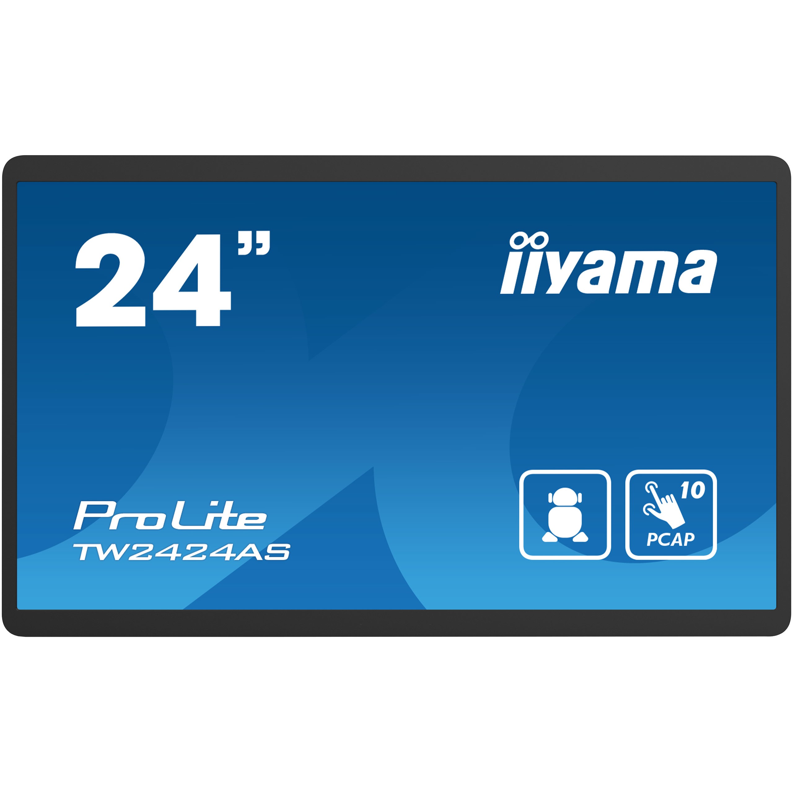 iiyama TW2424AS-B1 Signage-Display Digital Signage Flachbildschirm 60,5 cm (23.8) WLAN 250 cd/m² 4K Ultra HD Schwarz Touchscreen Eingebauter Prozessor Android 24/7
