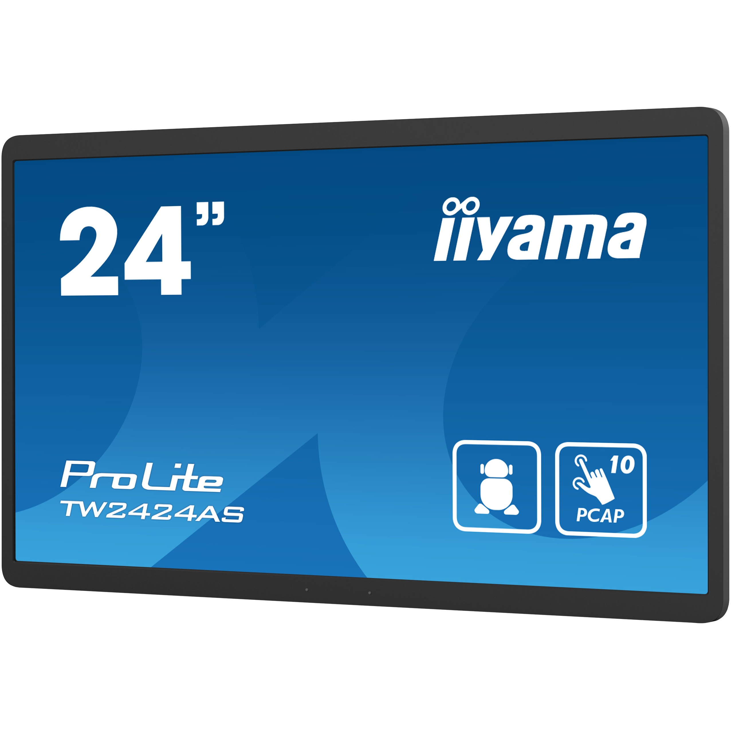 iiyama TW2424AS-B1 Signage-Display Digital Signage Flachbildschirm 60,5 cm (23.8) WLAN 250 cd/m² 4K Ultra HD Schwarz Touchscreen Eingebauter Prozessor Android 24/7