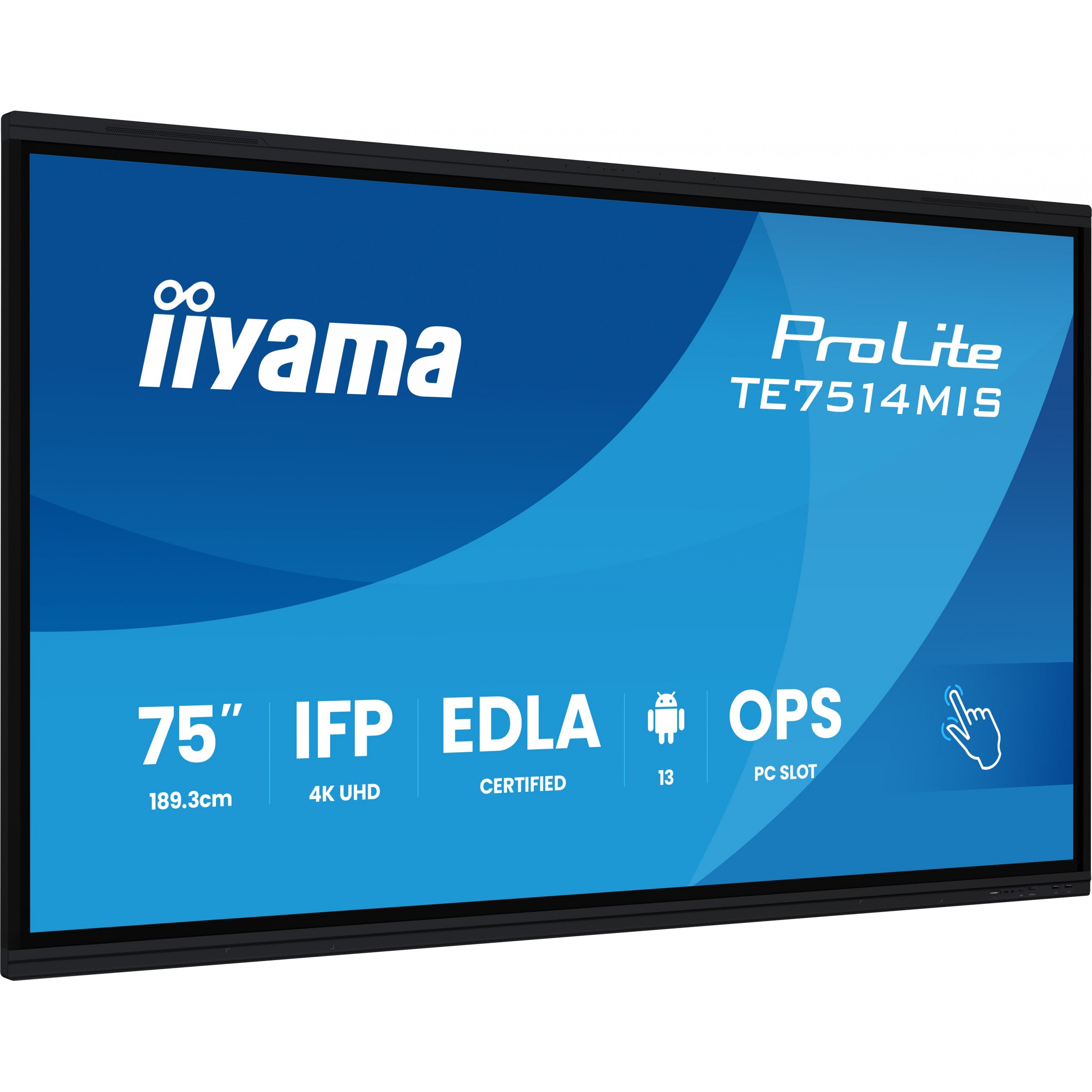 IIYAMA 189.3cm(75) TE7514MIS-B2AG 16:9 M-Touch 4xHDMI+USB-C (Speditionsversand)