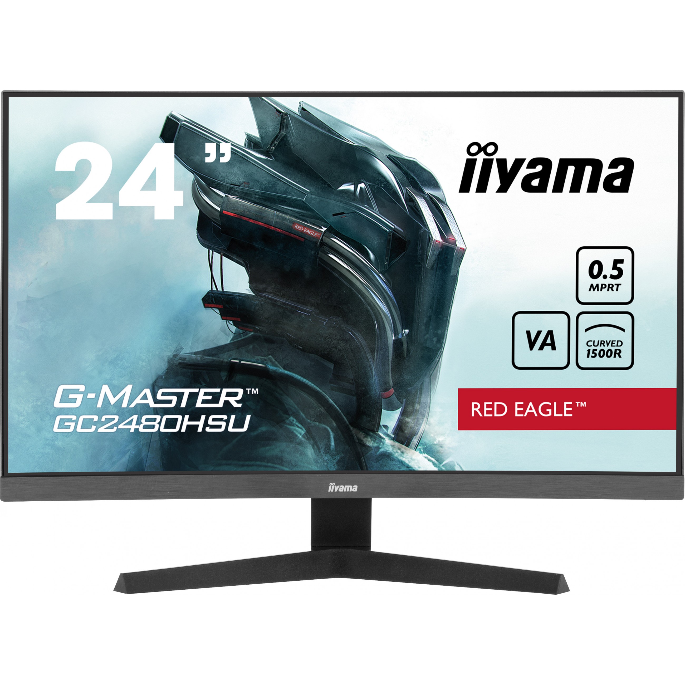 IIYAMA 60.5cm (24)   GC2480HSU-B1  16:9 2xHDMI+DP+USB Curv.