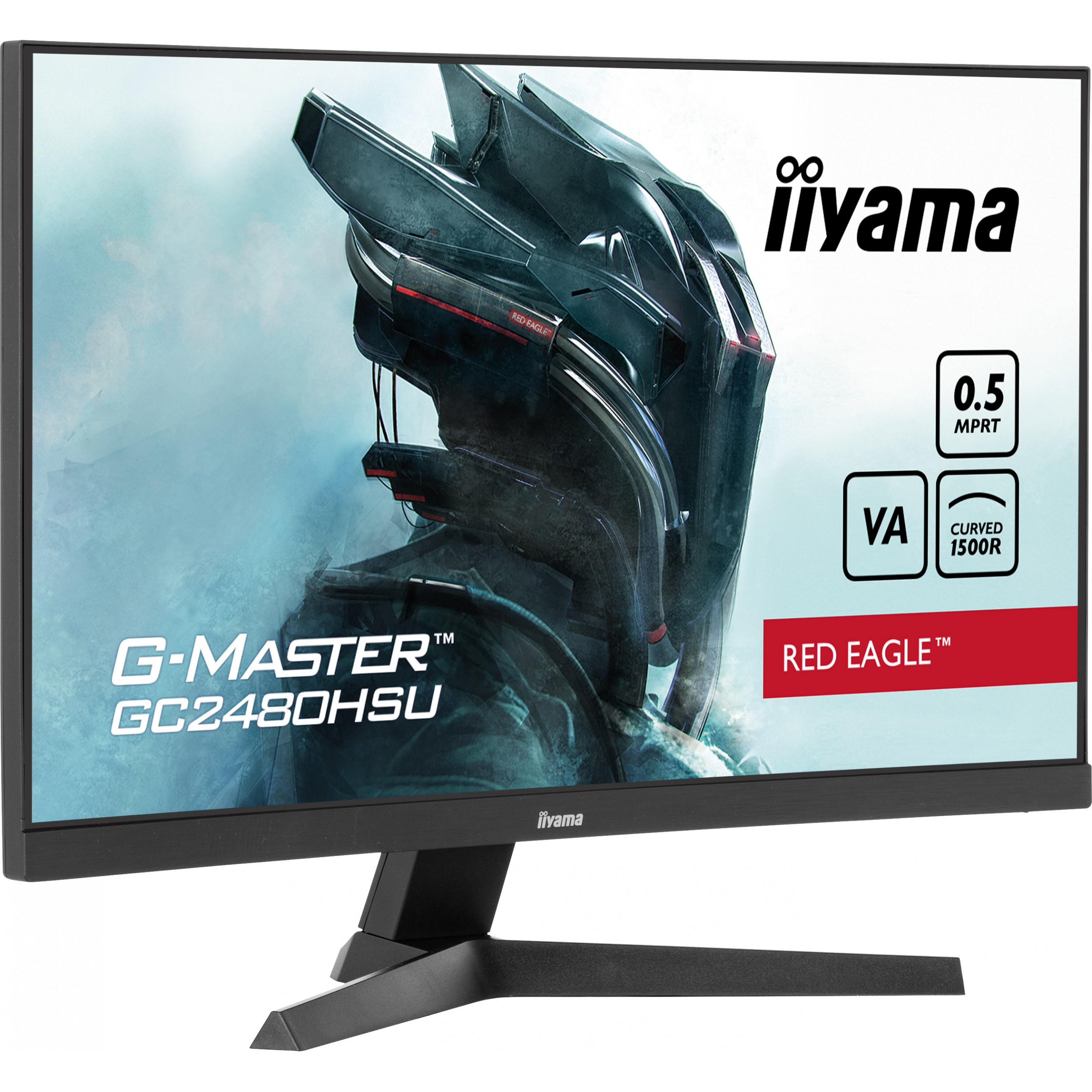 IIYAMA 60.5cm (24)   GC2480HSU-B1  16:9 2xHDMI+DP+USB Curv.