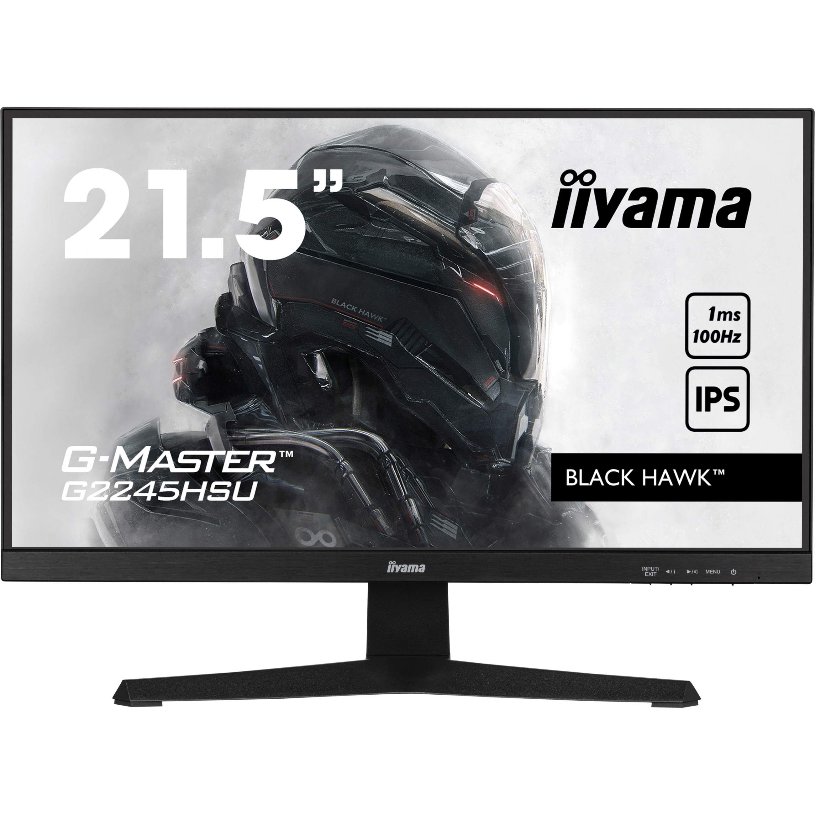 IIYAMA 54.5cm (21.5) G2245HSU-B2  16:9 HDMI+DP+2xUSB IPS