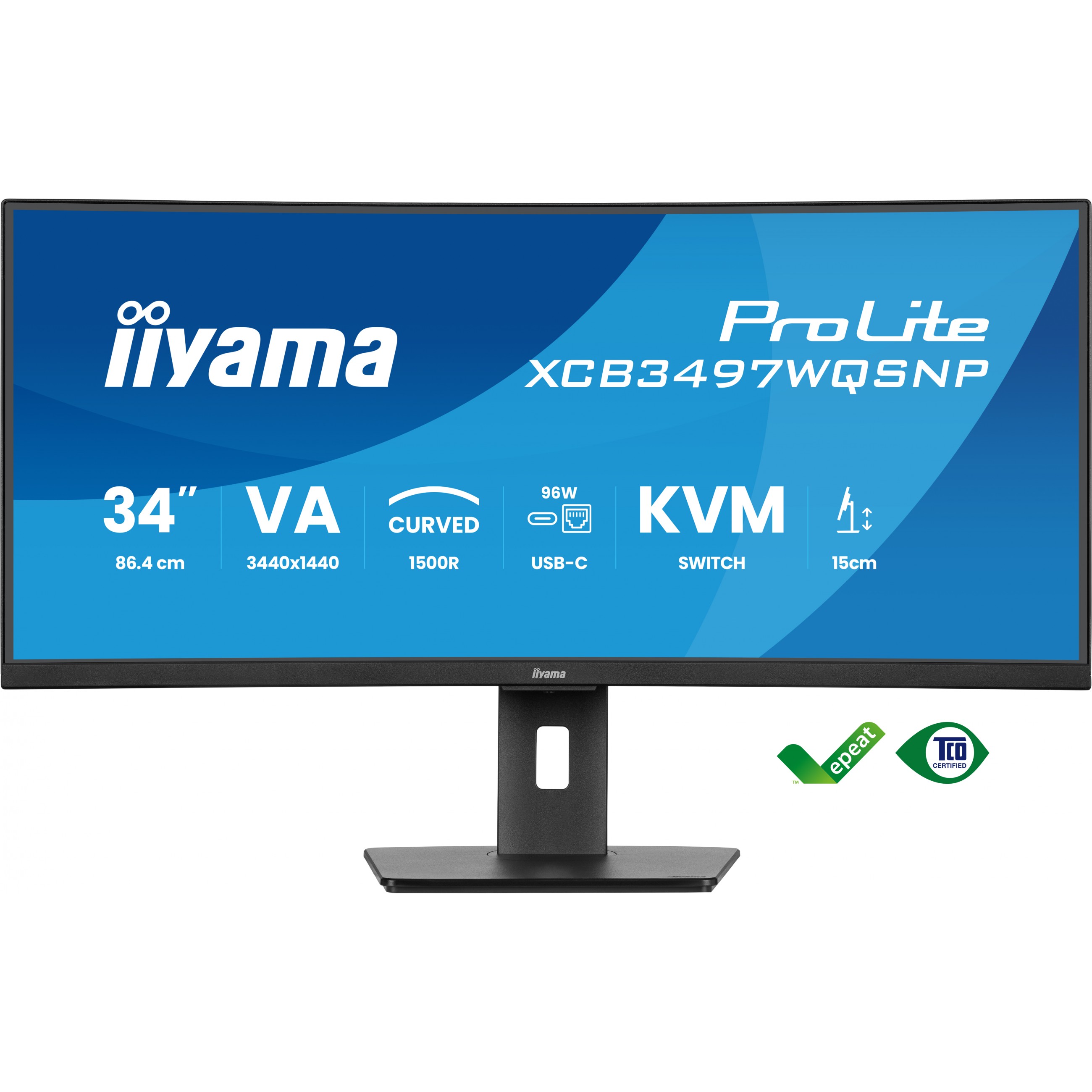 IIYAMA 86,4cm (34)   XCB3497WQSNP-B1 21:9  3xHDMI+DP+USB-C