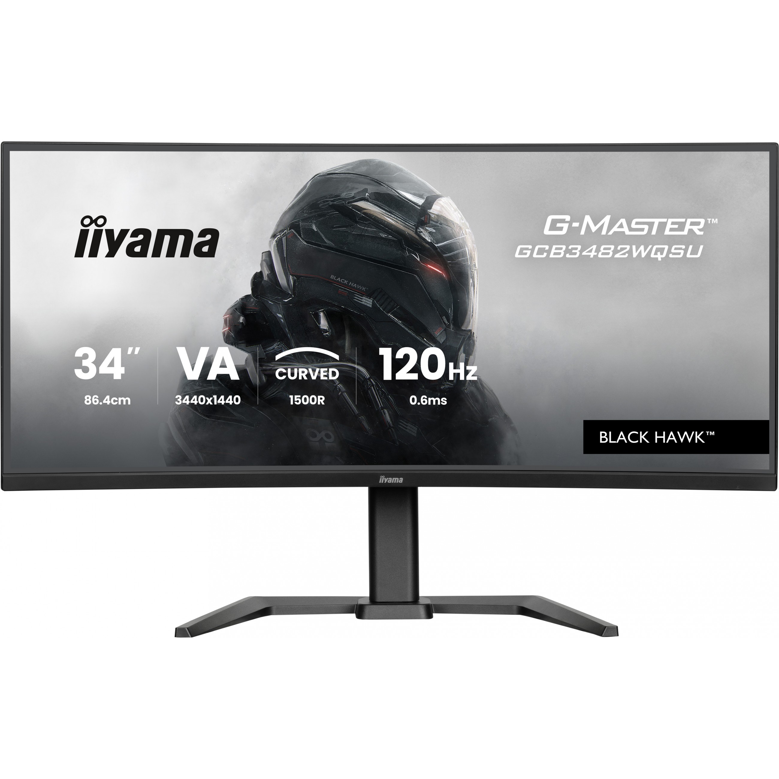 IIYAMA 86.4cm (34) GCB3482WQSU-B1 21:9 2xHDMi+DP+USB-C Curv