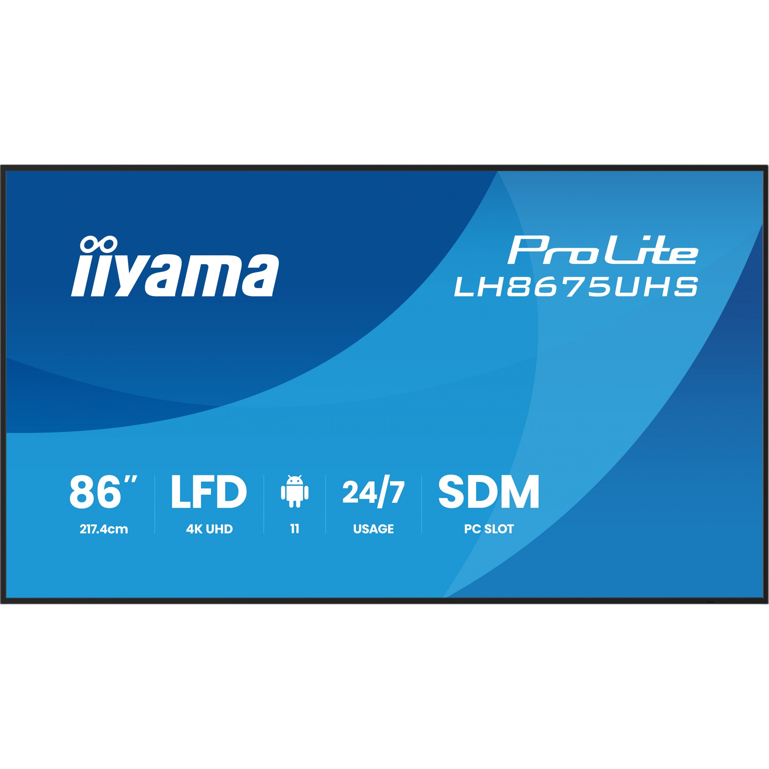 IIYAMA 217cm (85,6) LH8675UHS-B2AG 16:9  3xHDMI+DP+2xUSB (Speditionsversand)