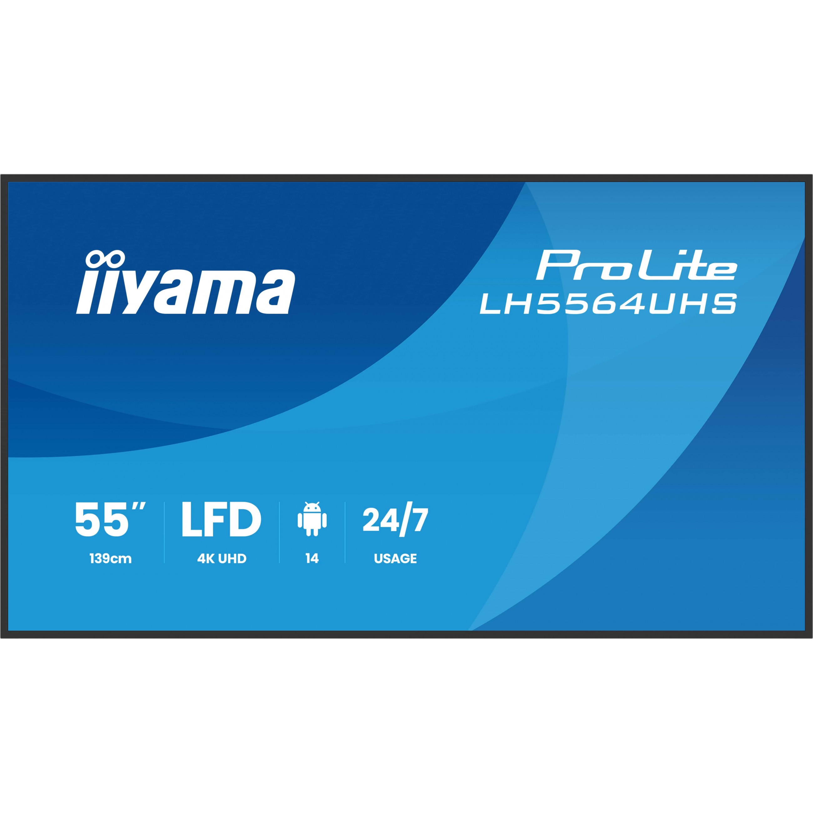 IIYAMA 139.0cm(55) LH5564UHS-B1AG 16:9 2xHDMI+USB-C 4K (Speditionsversand)