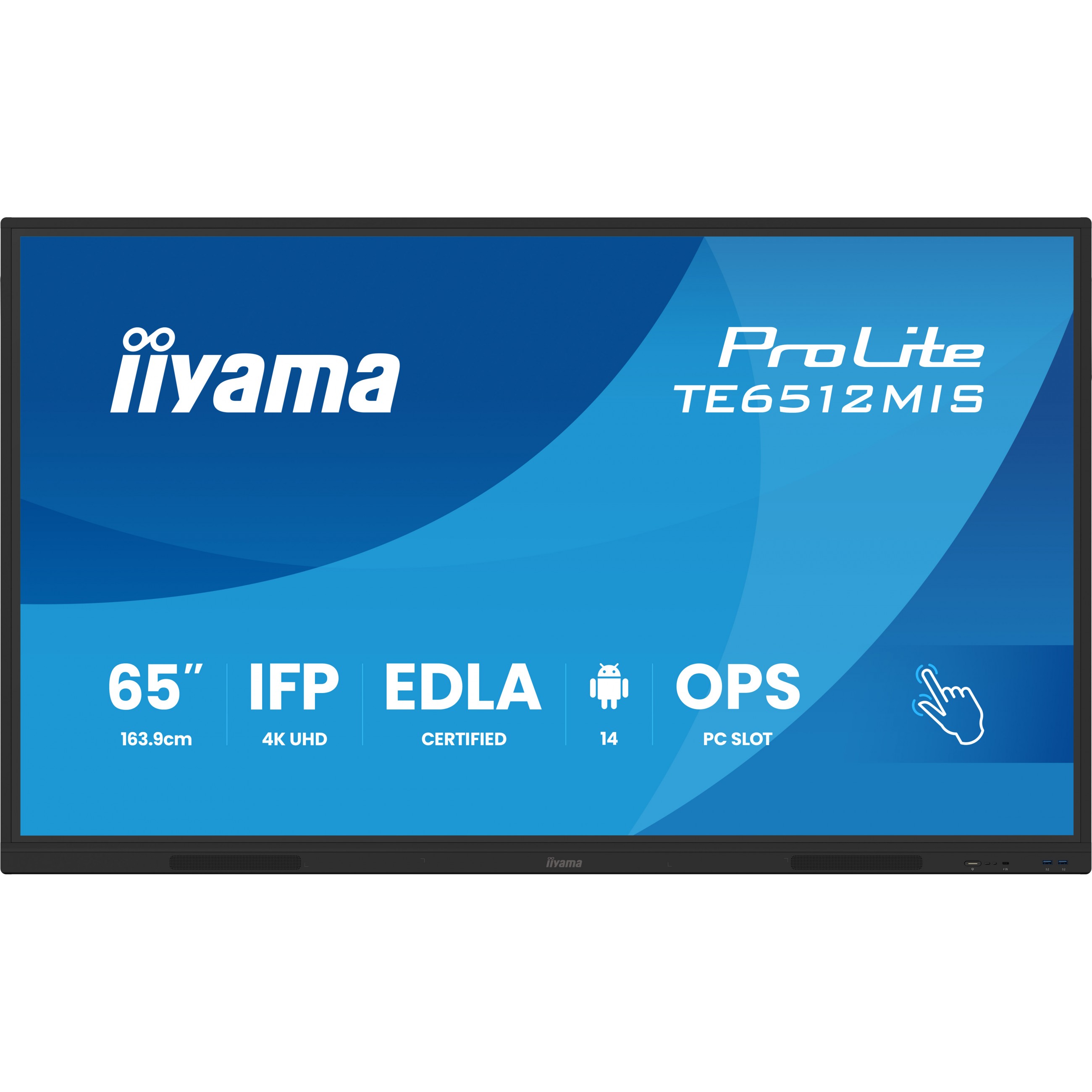 IIYAMA 163.9cm(65) TE6512MIS-B4AG 16:9 Touch HDMI+DP+USB-C (Speditionsversand)