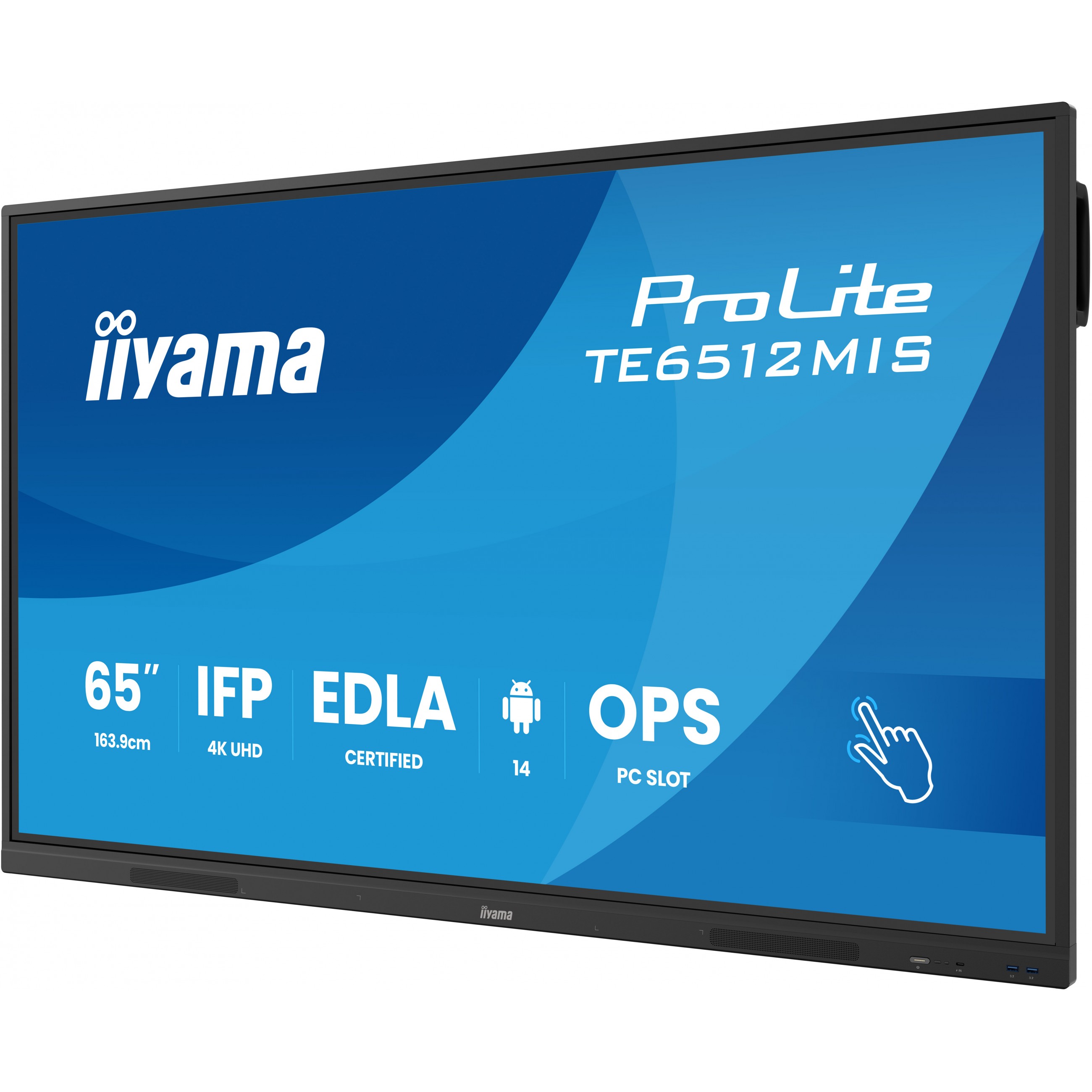 IIYAMA 163.9cm(65) TE6512MIS-B4AG 16:9 Touch HDMI+DP+USB-C (Speditionsversand)