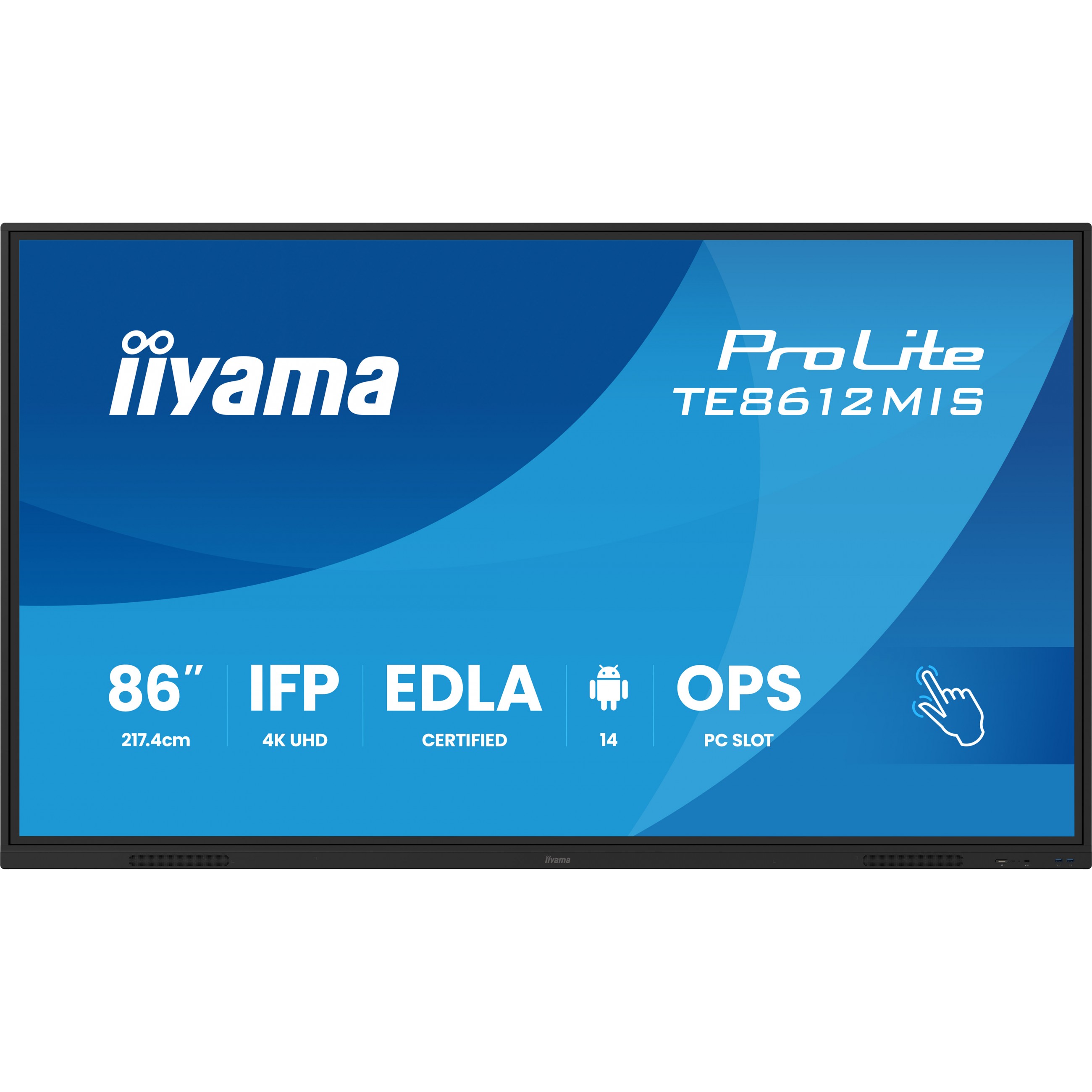 IIYAMA 217.4cm(86) TE8612MIS-B4AG 16:9 M-Touch HDMI+DP+USBC (Speditionsversand)