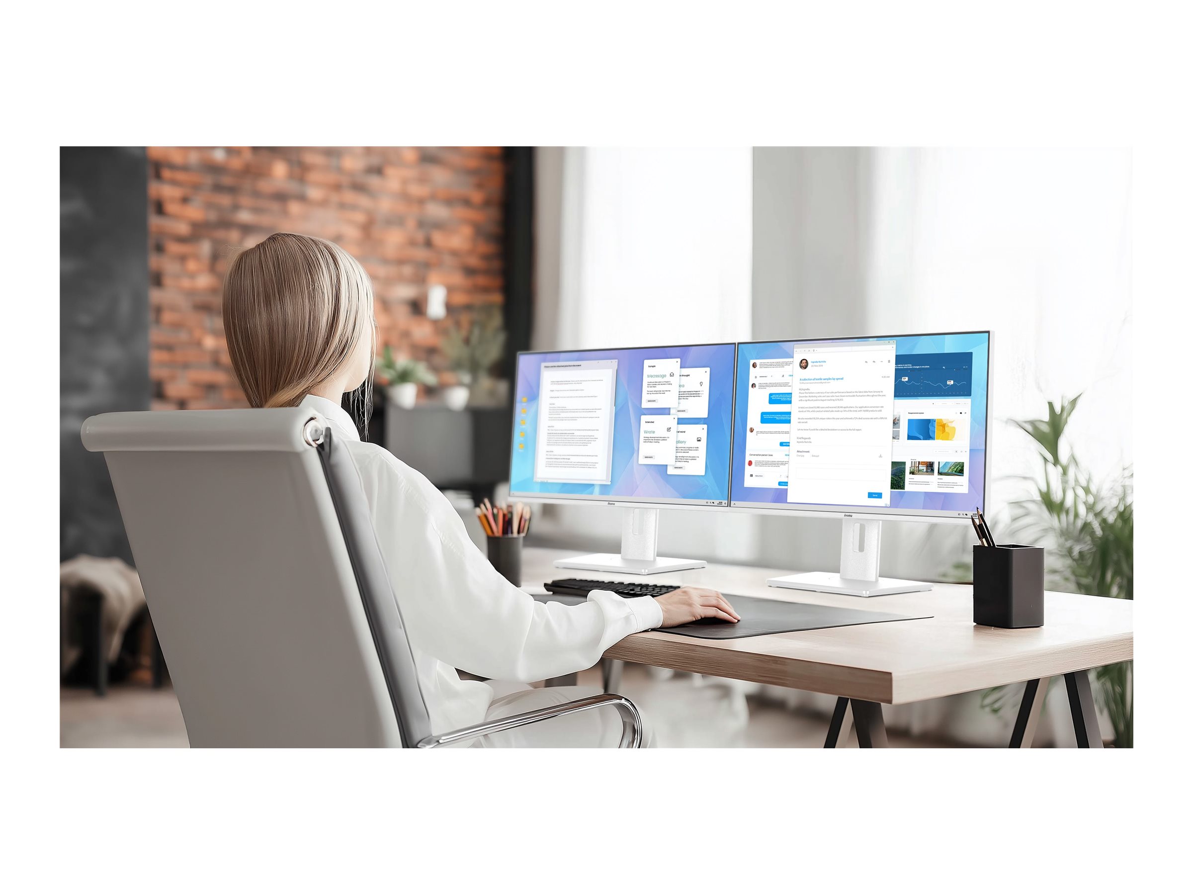 IIYAMA 60.5cm (24)   XB2497HSU-W1   16:10 HDMI+DP+2xUSB-C