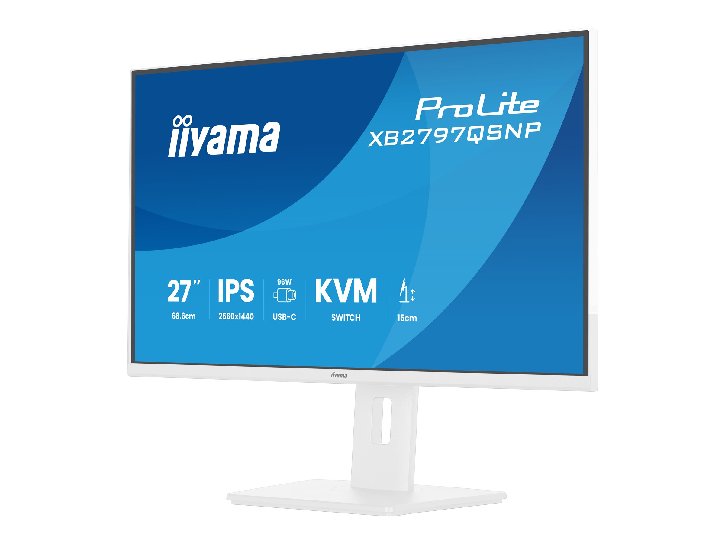 IIYAMA 68.6cm (27) XB2797QSNP-W1 16:9 HDMI+DP+USB-C+KVM