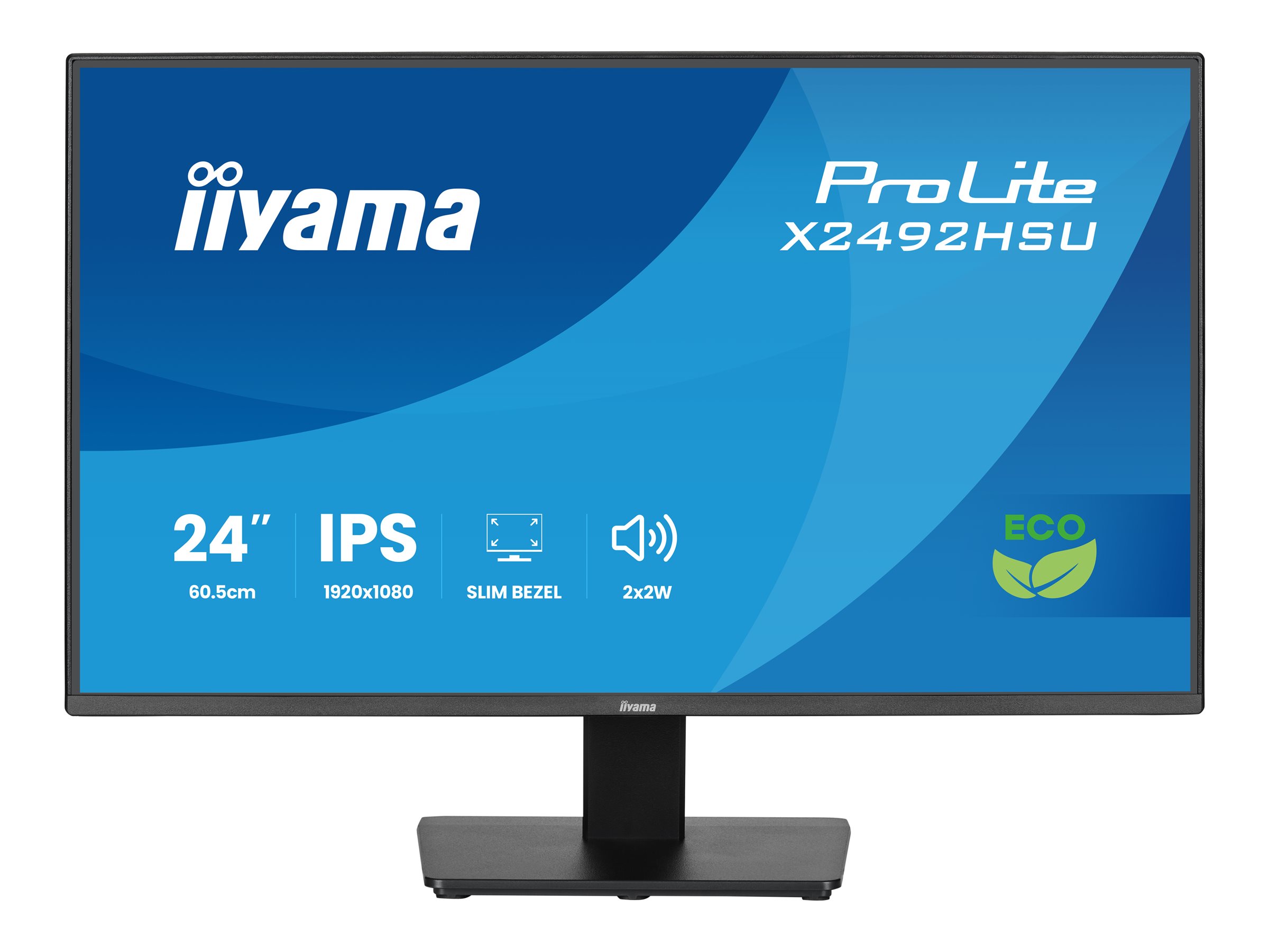 IIYAMA 60.5cm (24)   X2492HSU-B1   16:10 HDMI+DP+2xUSB IPS