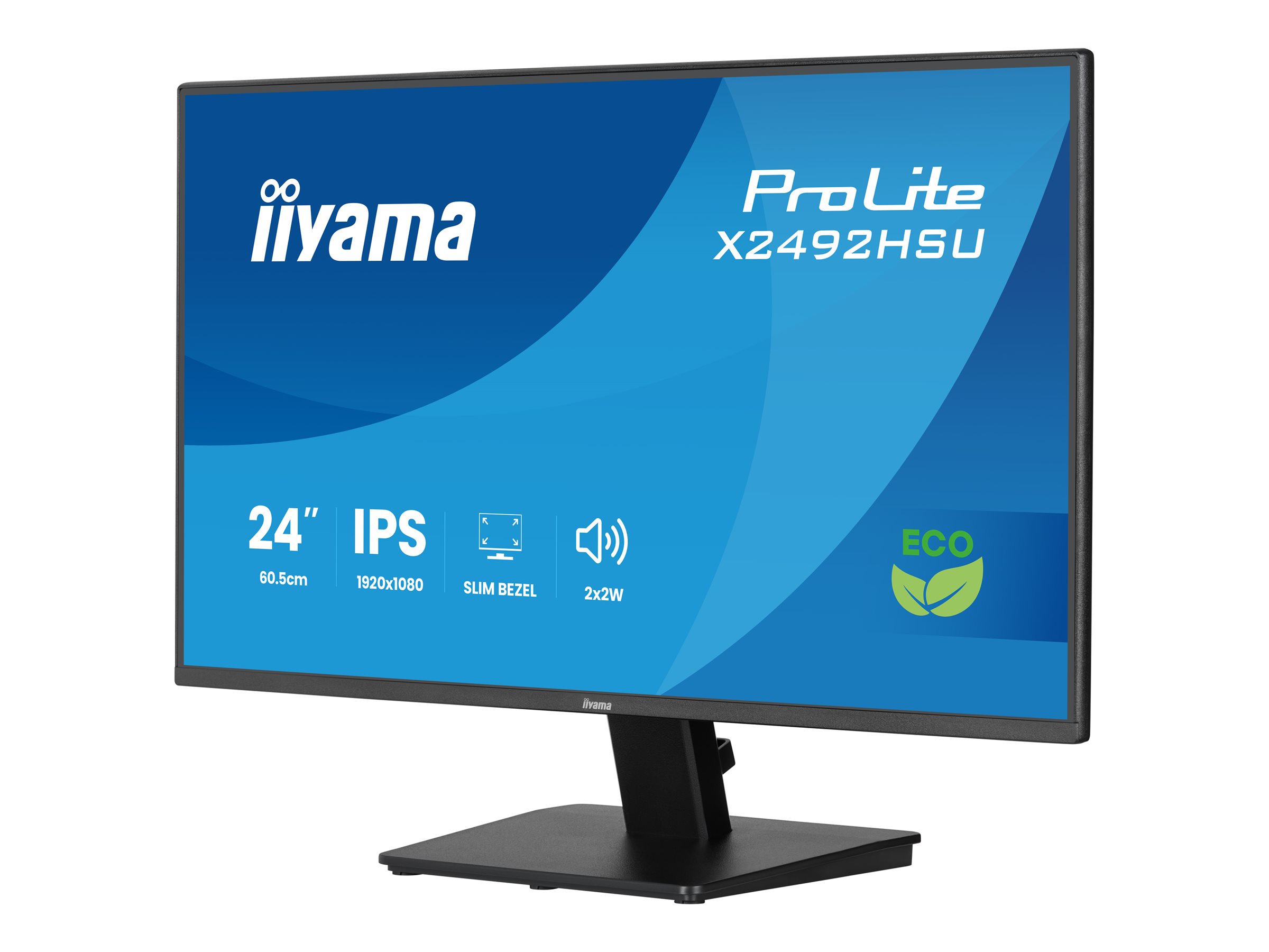 IIYAMA 60.5cm (24)   X2492HSU-B1   16:10 HDMI+DP+2xUSB IPS