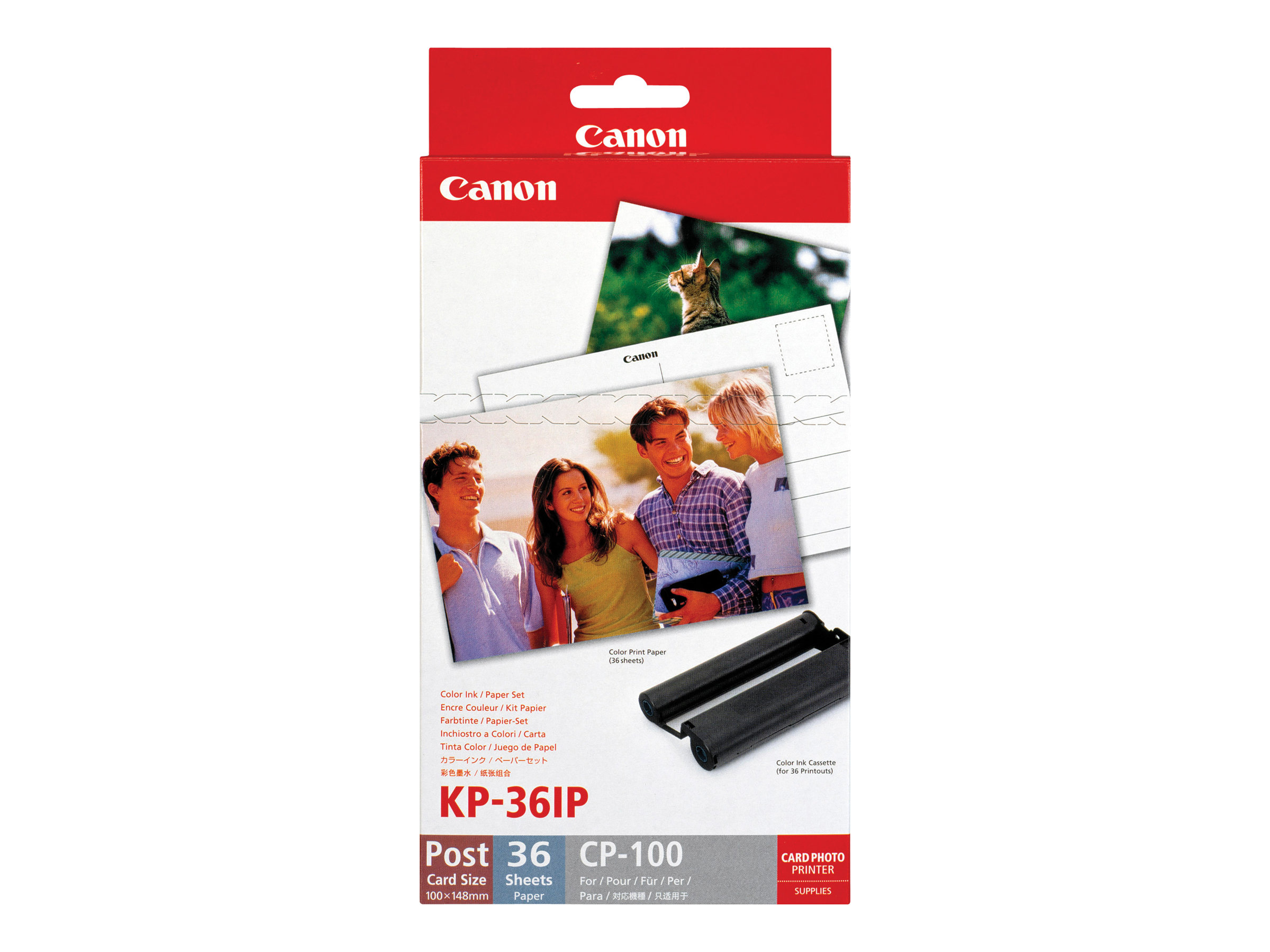 Canon KP-36IP Farbtinte + 100 x 148 mm Papier, 36 Blatt