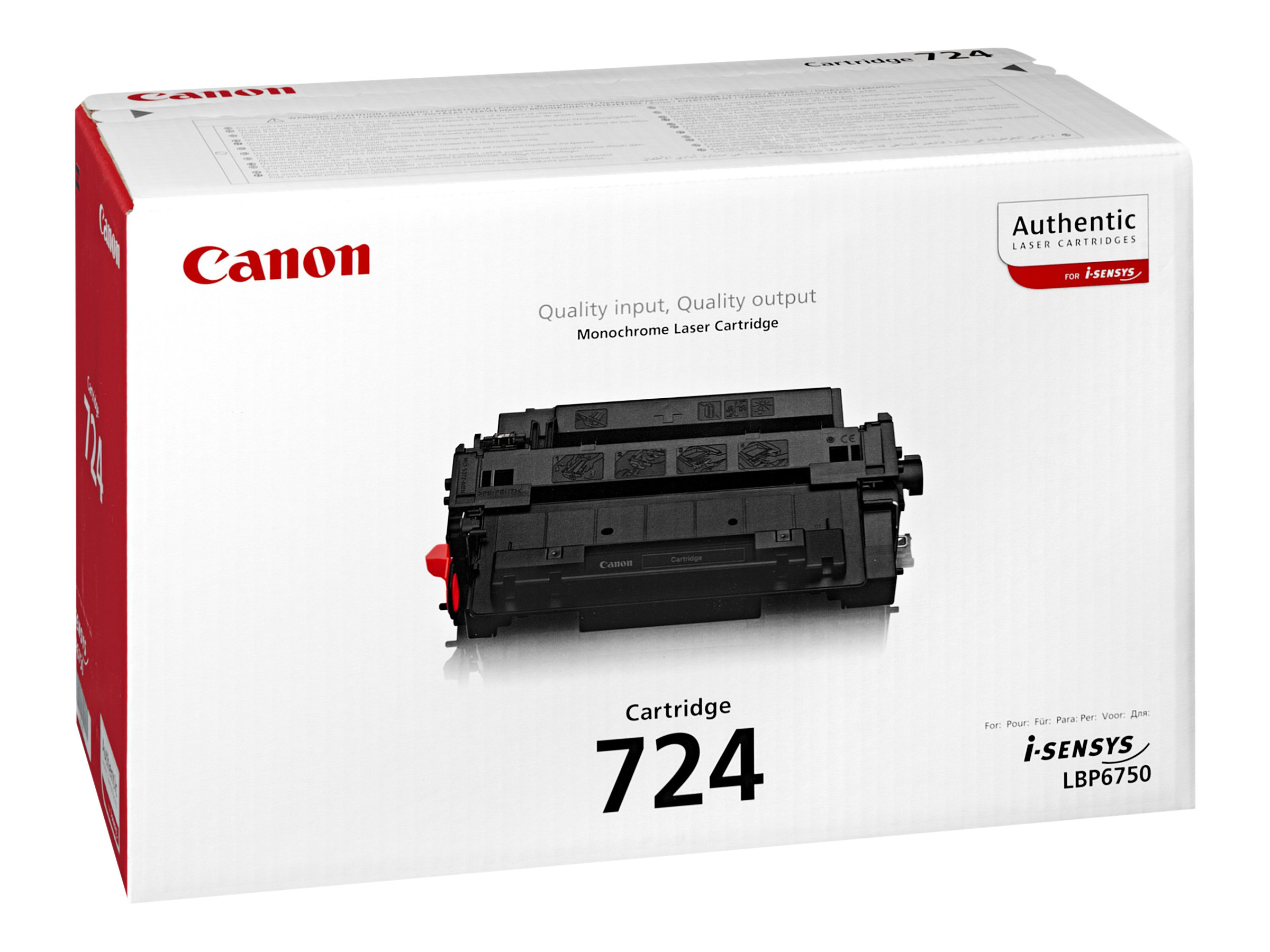 CANON CRG-724 Toner Schwarz LBP6750dn