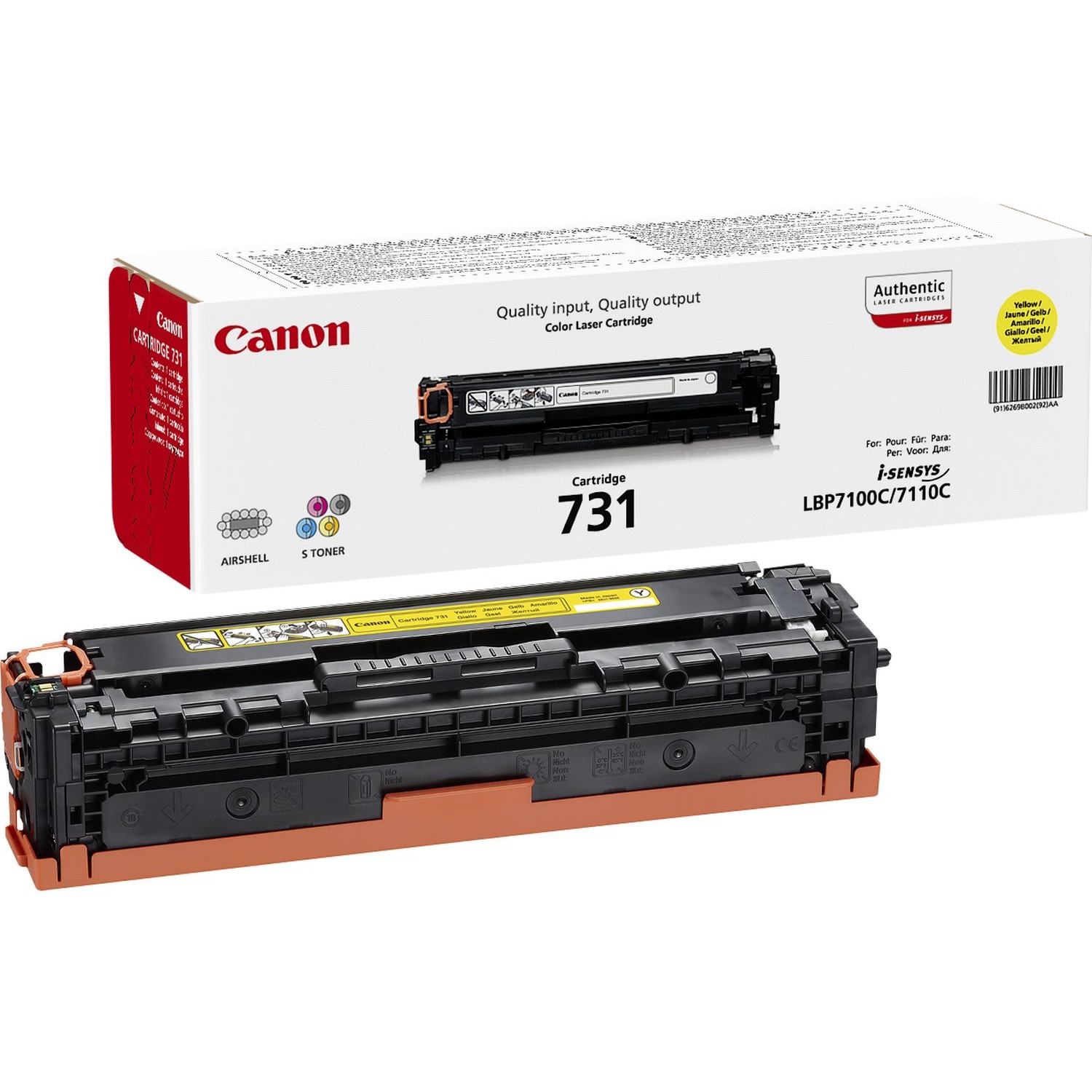 Toner Canon 731 Y            yellow             1500 Seiten