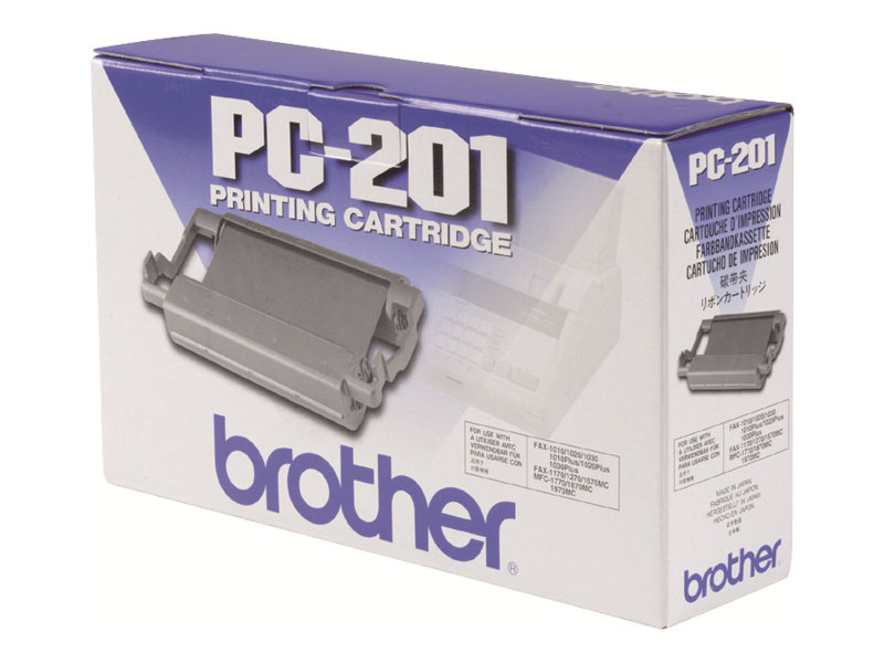 Brother PC-201 Fax-Zubehör Faxkassette + Farbband 420 Seiten Schwarz 1 Stück(e)