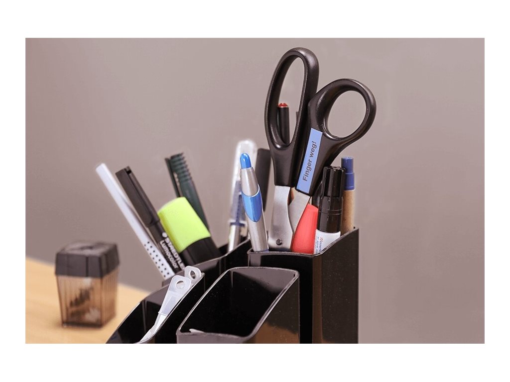 Schriftbandkassette Brother 9mmx8m blau/schwarz MK521BZ