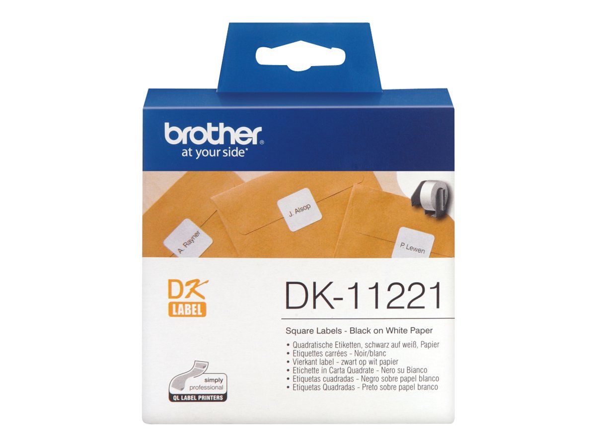 Einzeletiketten Brother weiß DK-11221 23x23 (1000St/Rolle)