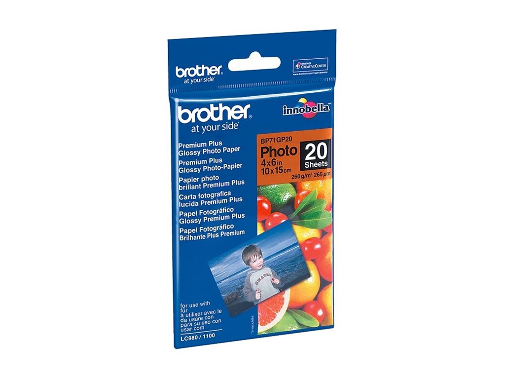 BROTHER BP71GP20 Fotopapier A6 20BL