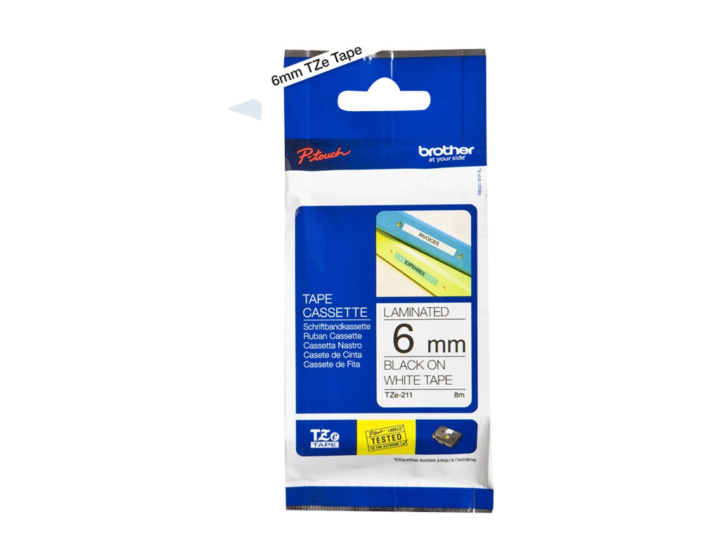BROTHER TZE211 Schriftbandkassette 6mm