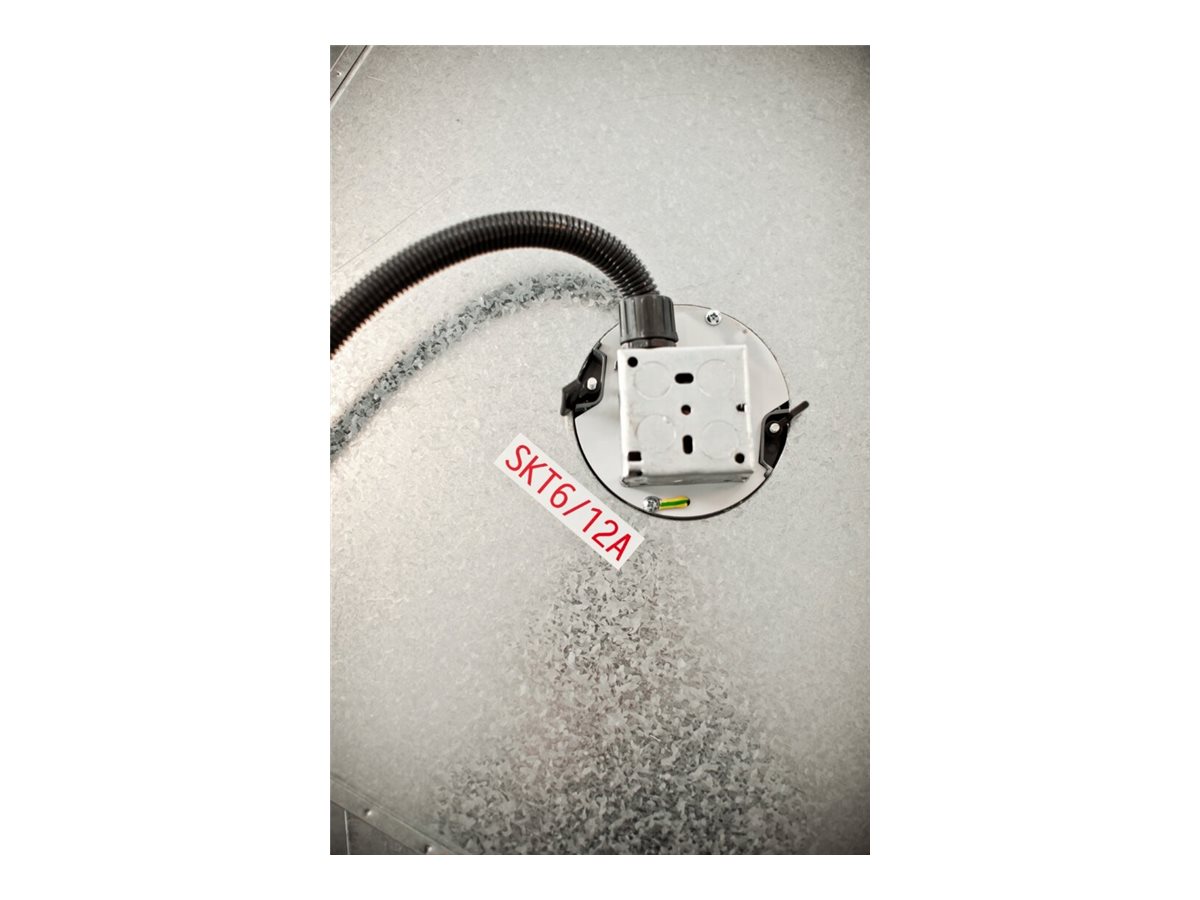 Schriftbandkassette Brother 18mm weiß/rot   TZE242