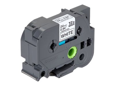Schriftbandkassette Brother 24mm weiß/schwarz    TZE251