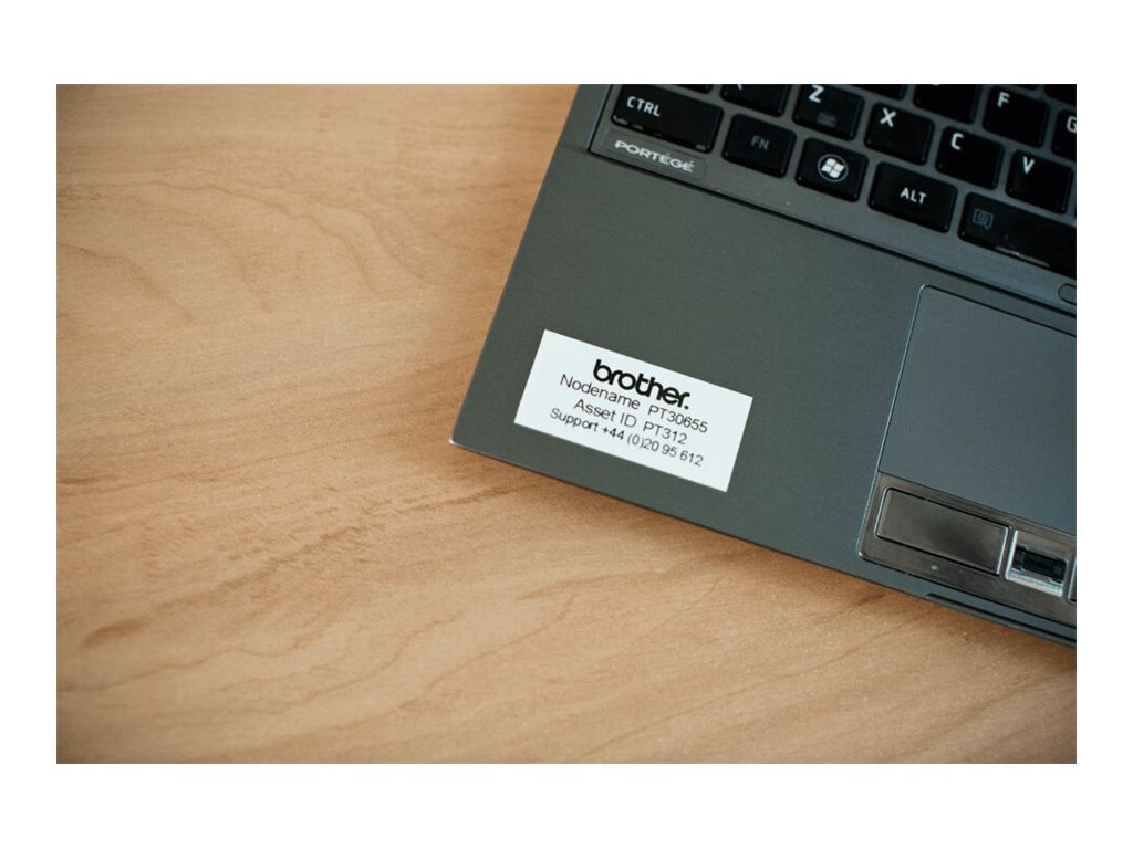 BROTHER TZe-261 Schriftband 36 mm laminiert weiss/schwarz