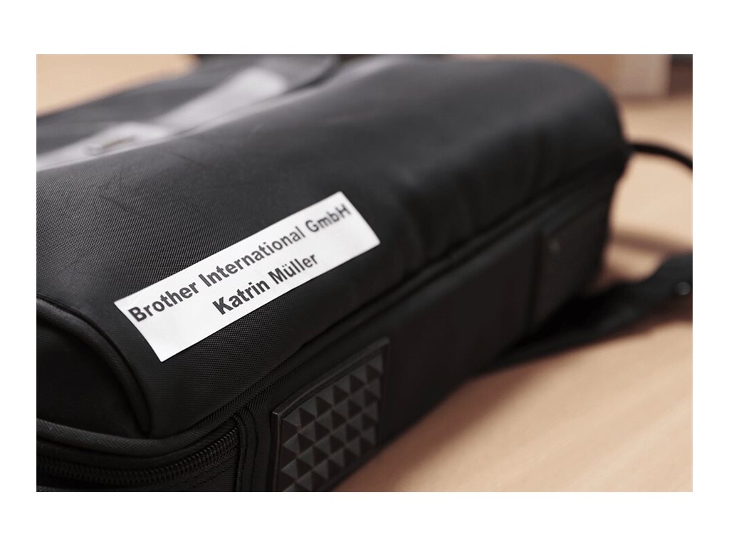 Schriftbandkassette Brother 24mm silber-metallic/schwarz