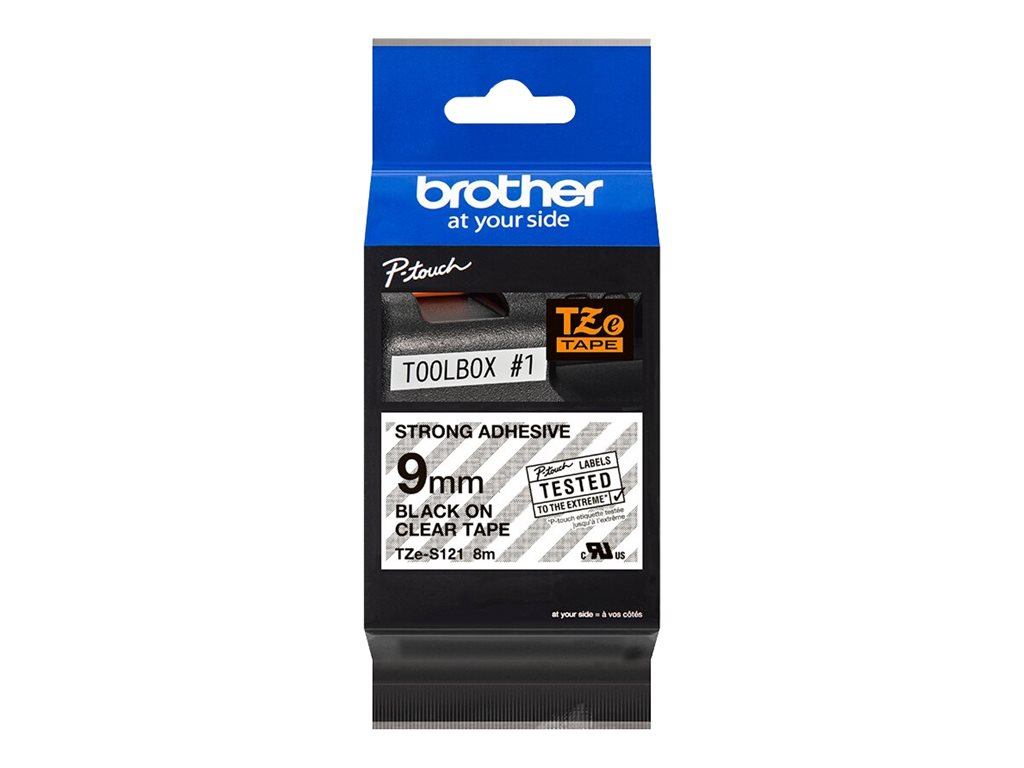 BROTHER TZES121 Spezialband 9mm 8m