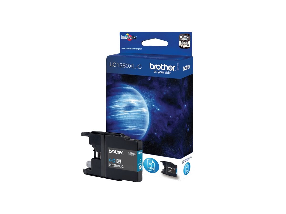 Brother LC1280XLC Druckerpatrone 1 Stück(e) Original Hohe (XL-) Ausbeute Cyan