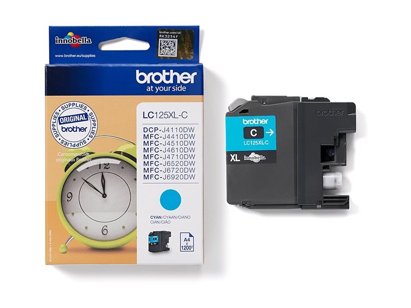 BROTHER LC125XLC Tinte cyan 1200Seiten