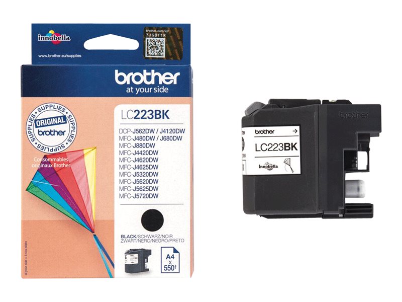 BROTHER LC223BK Tinte schwarz 550Seiten