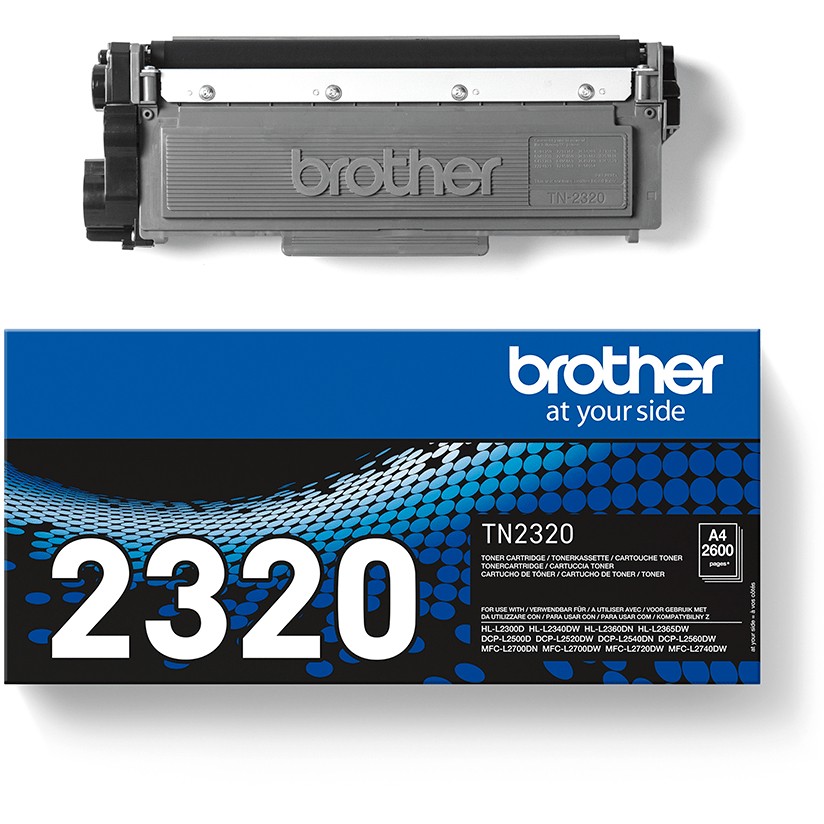 TN-2320, BROTHER Toner schwarz ca. 2.600 Seiten, für HL-L2300D, HL-L2340DW, HL-L2360DN, HL-L2360DW, DCP-L2500D, DCP-L2520DW