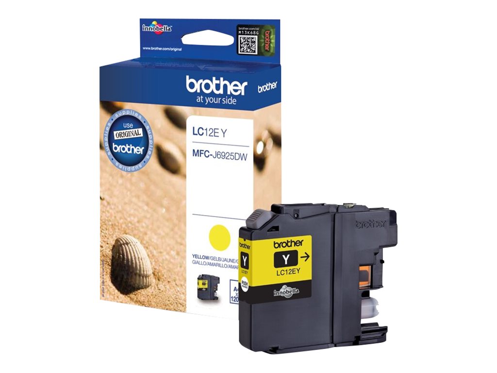 Brother LC-12EY Druckerpatrone 1 Stück(e) Original Gelb