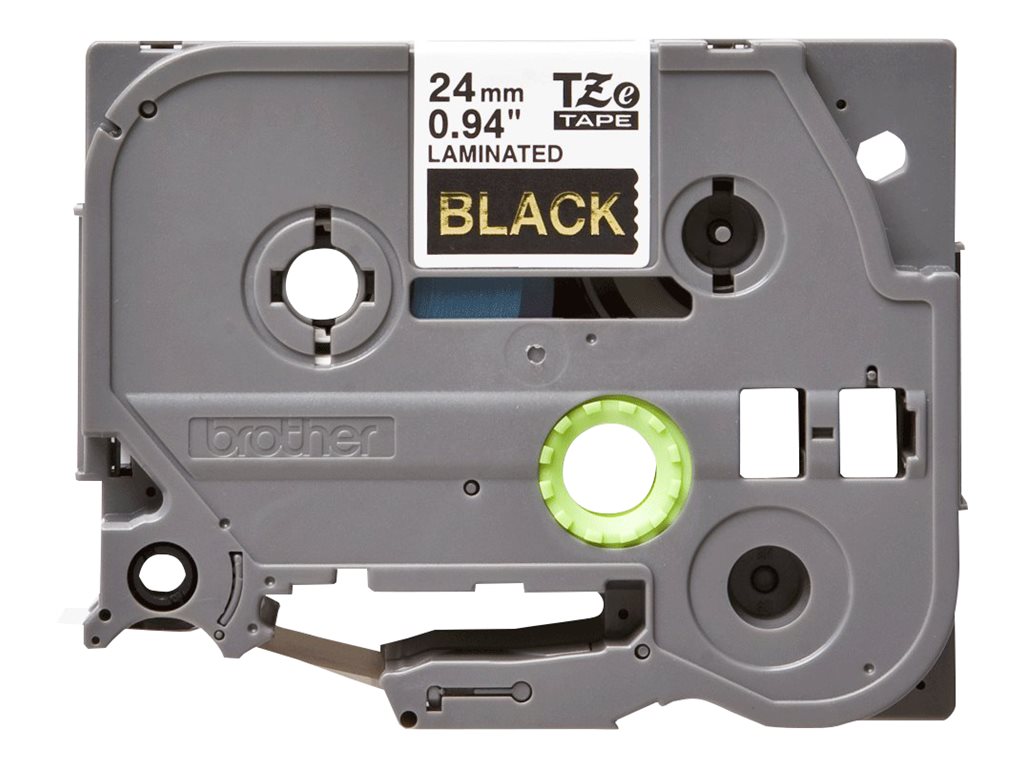 BROTHER P-Touch 24mm black/gold ribbon